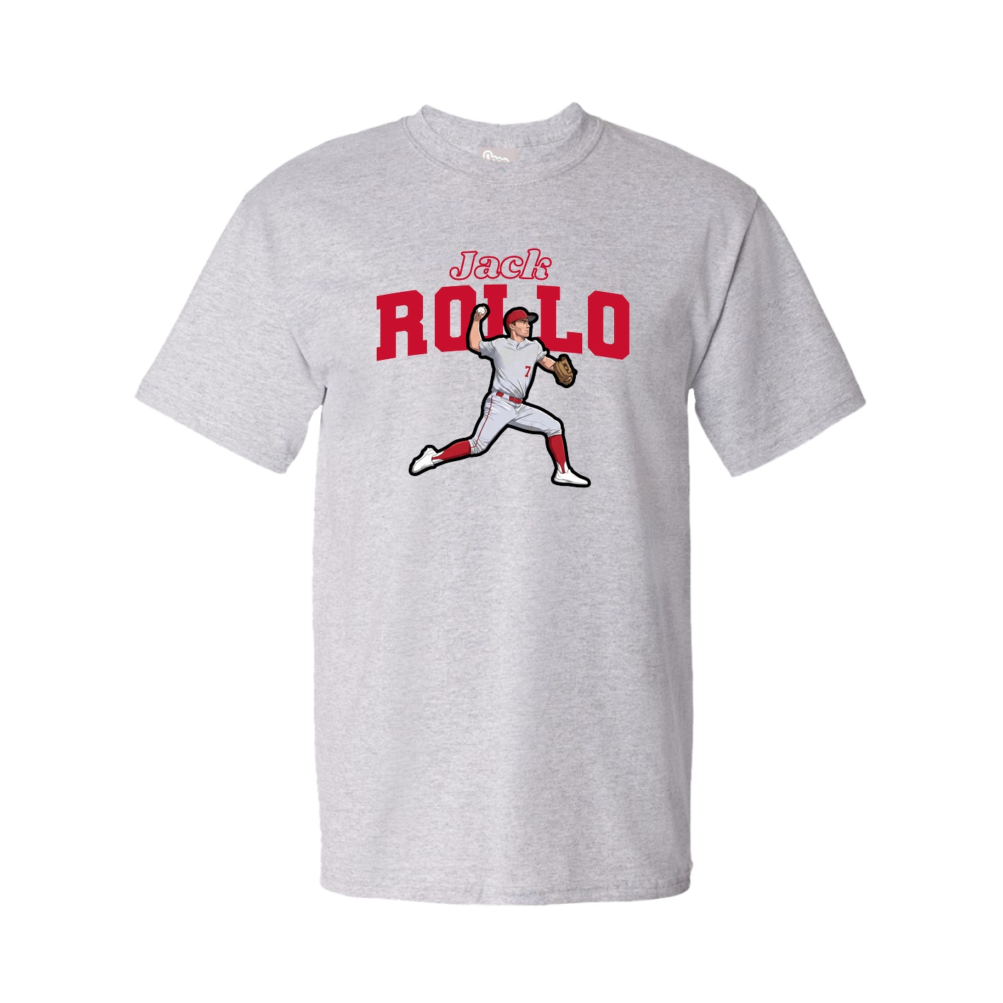 Tee — Name Arch in Grey