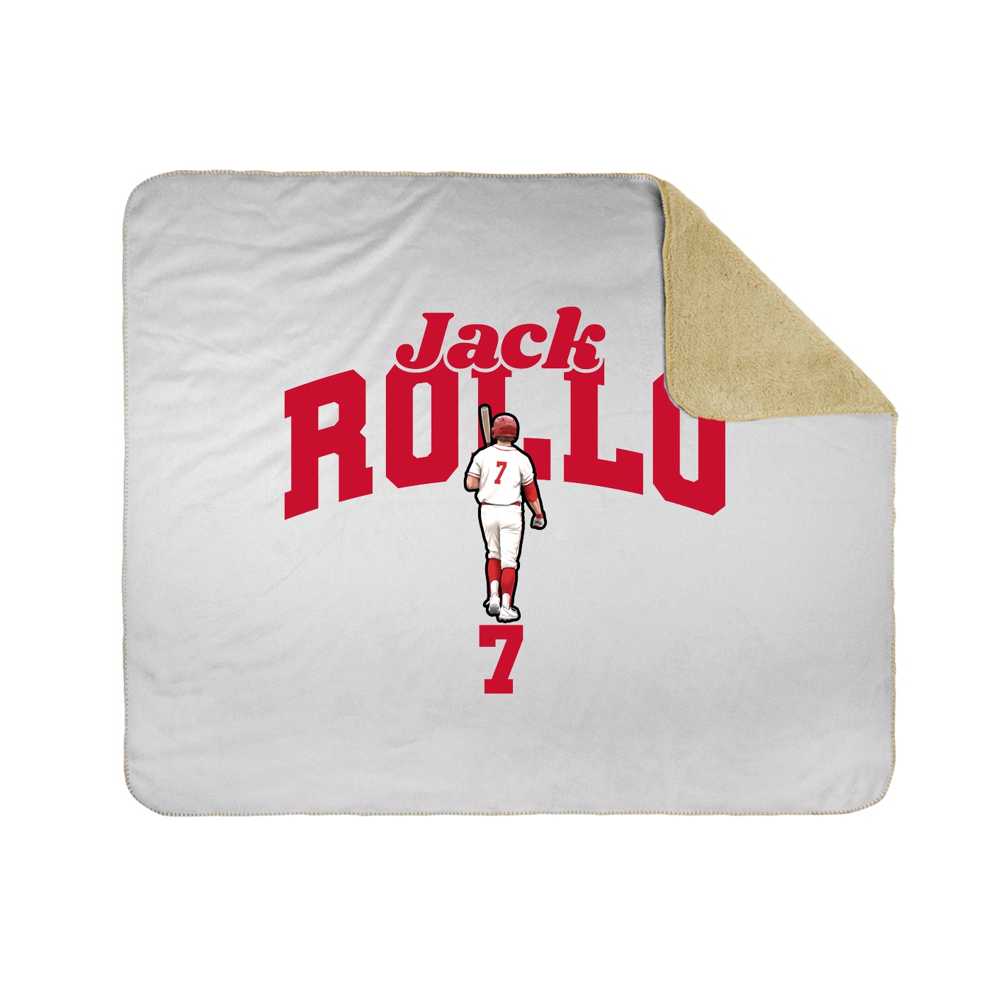 Throw Blanket — Signature Arch in White