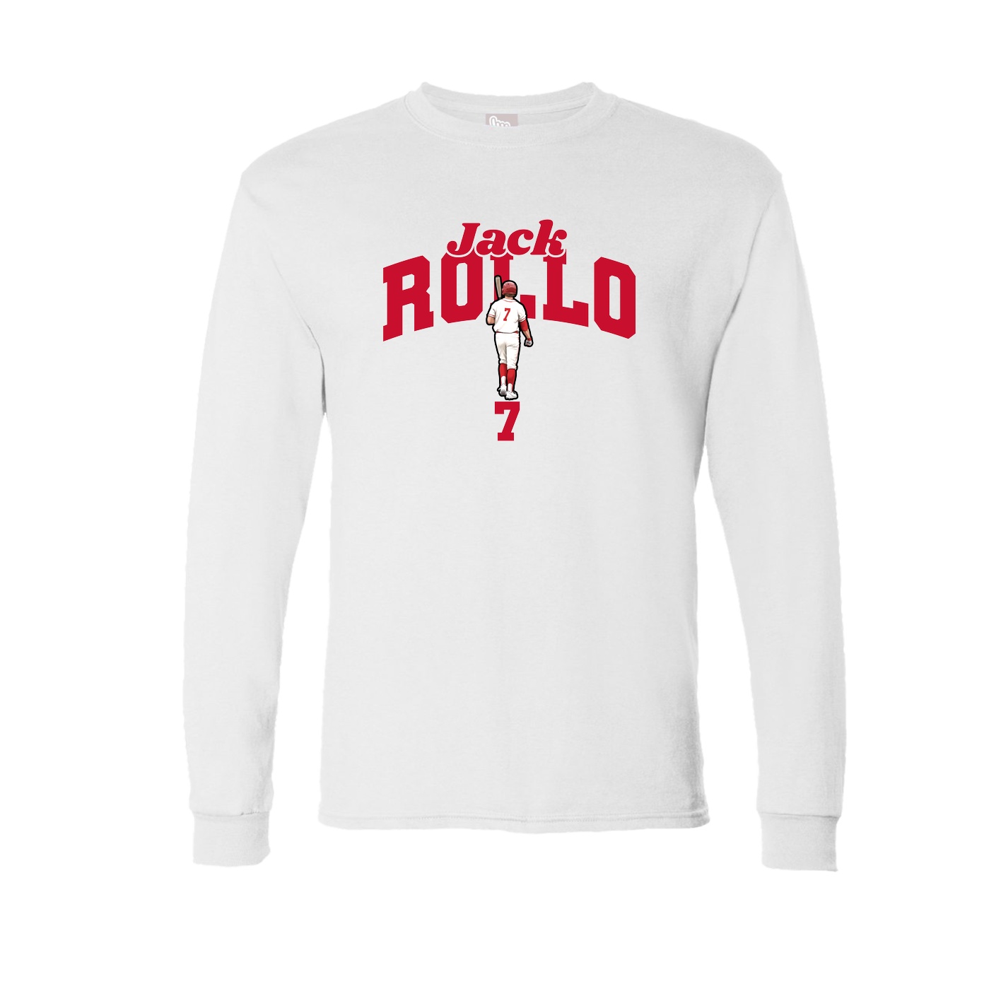 Long Sleeve Tee — Signature Arch in White