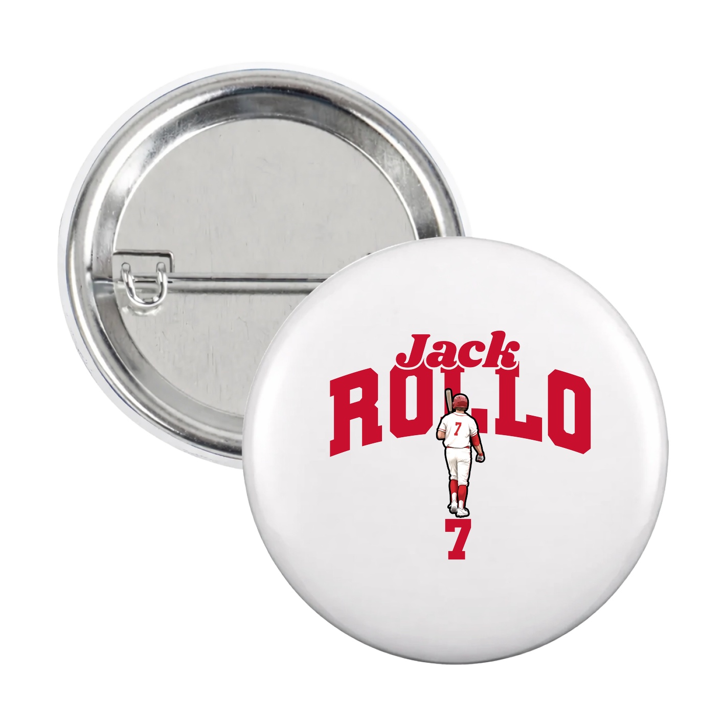 Game Day Button — Signature Arch in White