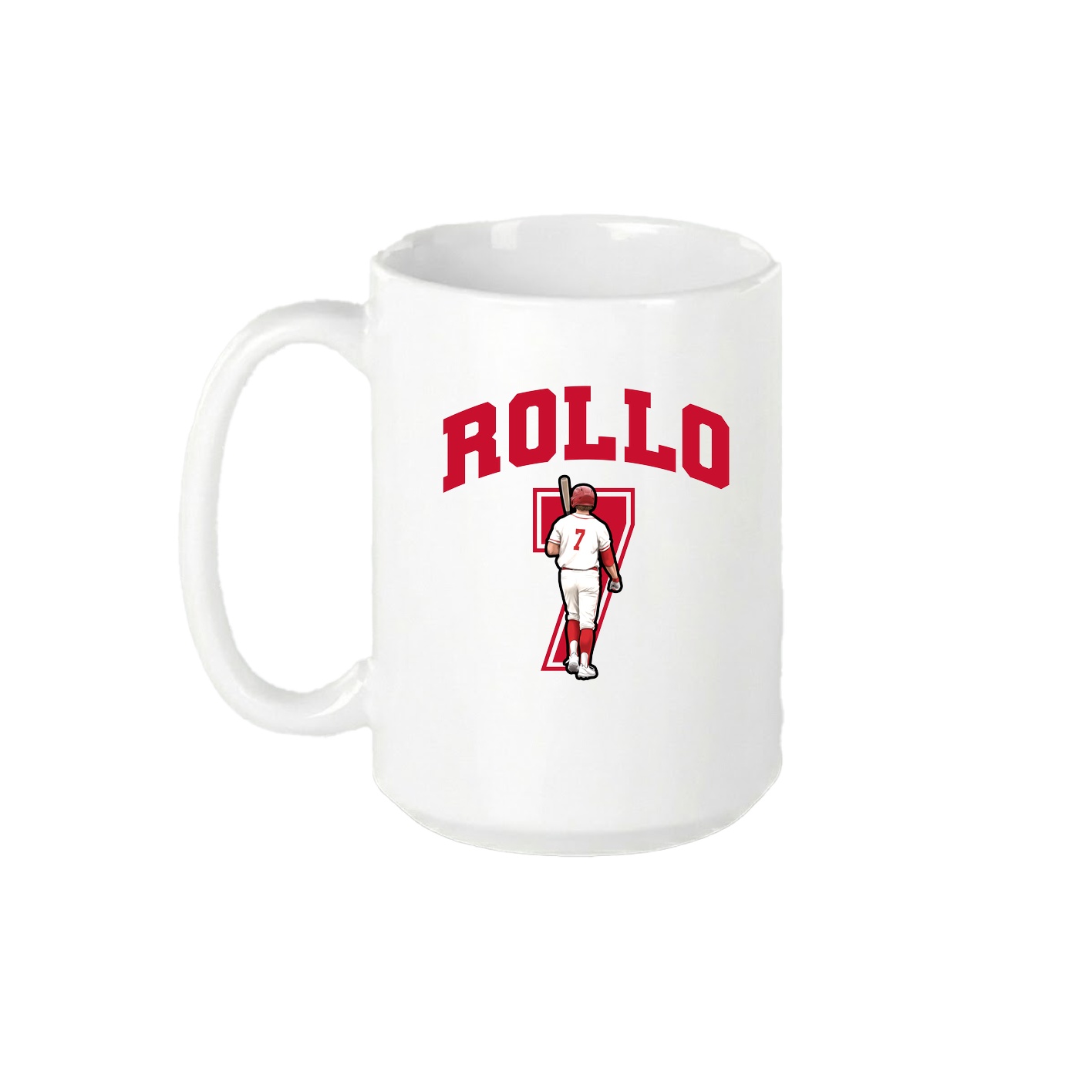 15oz Coffee Mug — Number in White