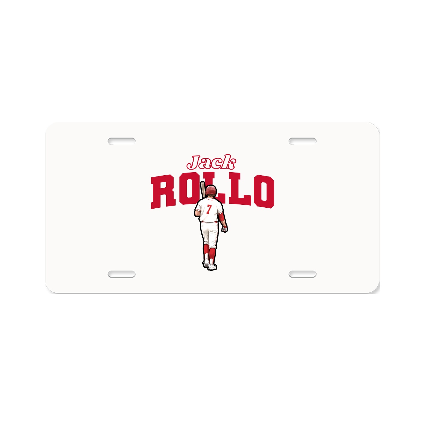 License Plate — Name Arch in Classic