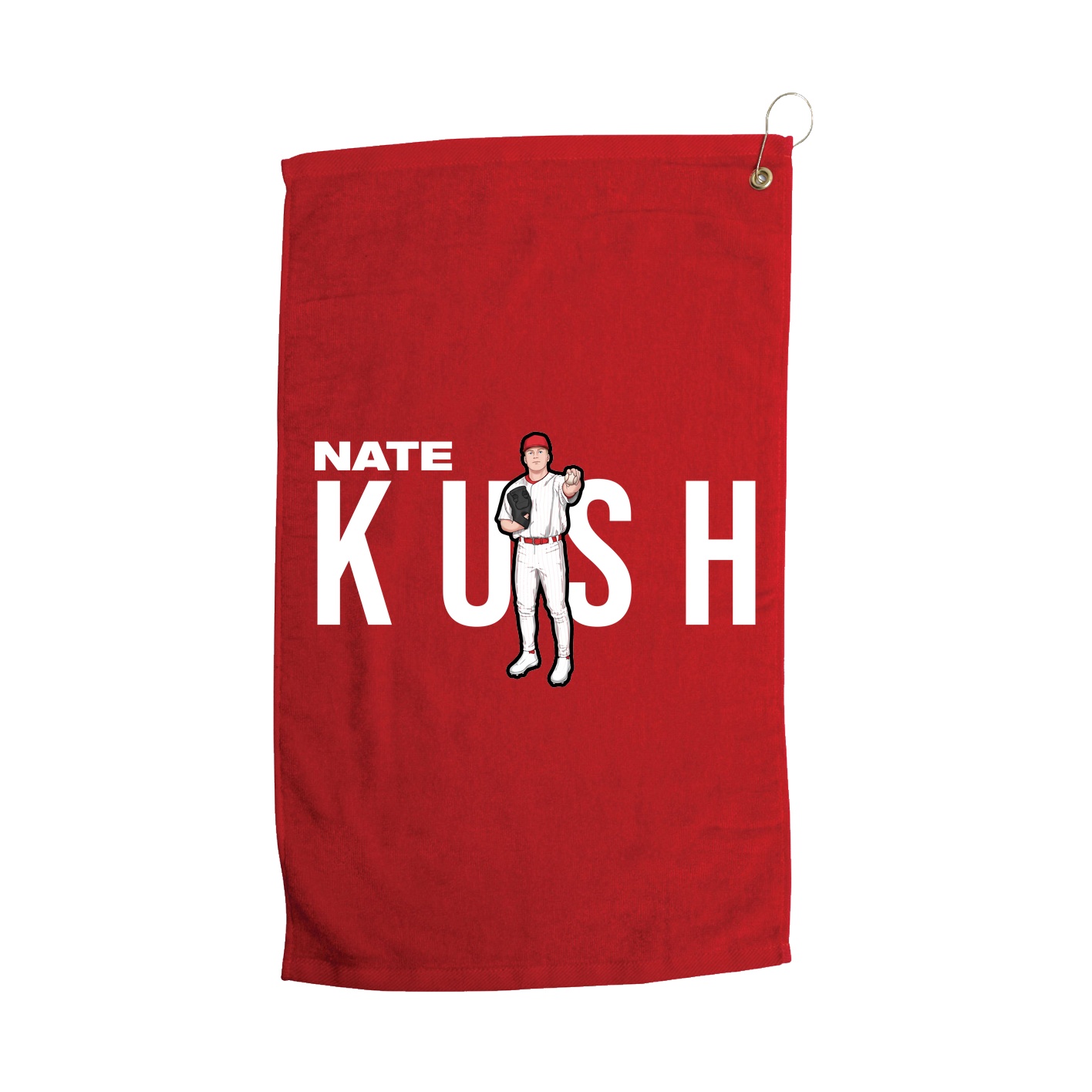 Golf Towel — Player Name in Red
