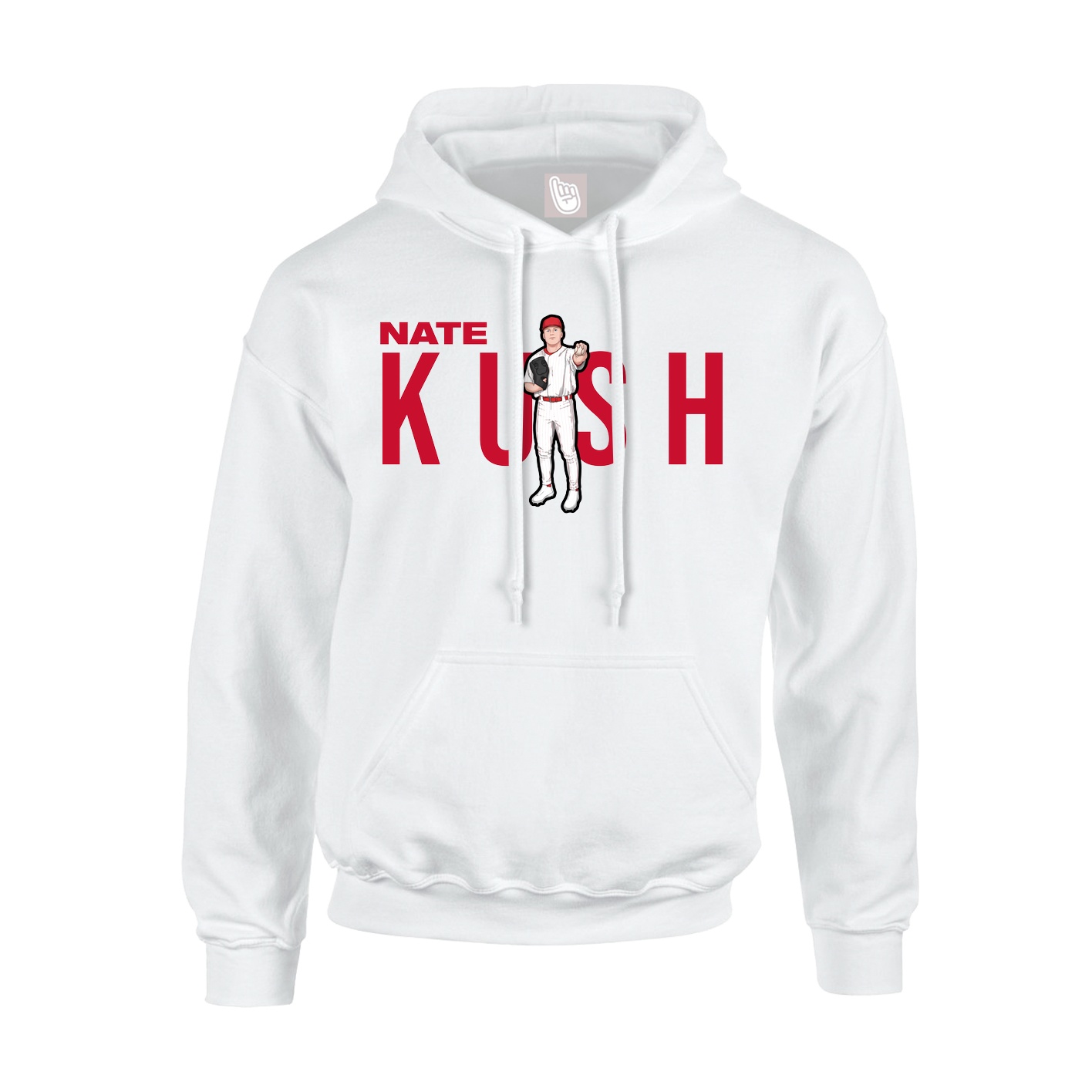 Youth Hoodie — Player Name in White
