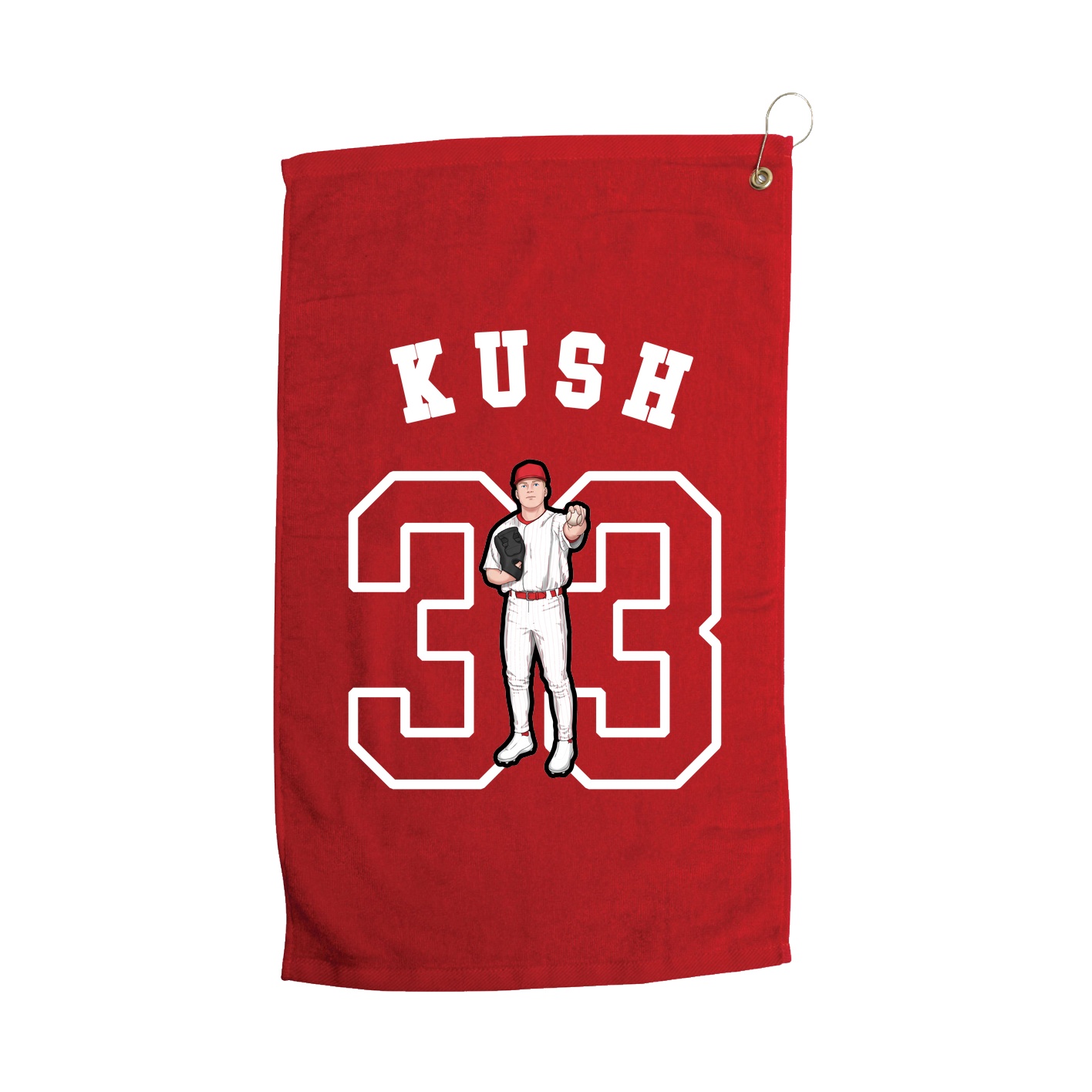 Golf Towel — Shirsey Arch in Red
