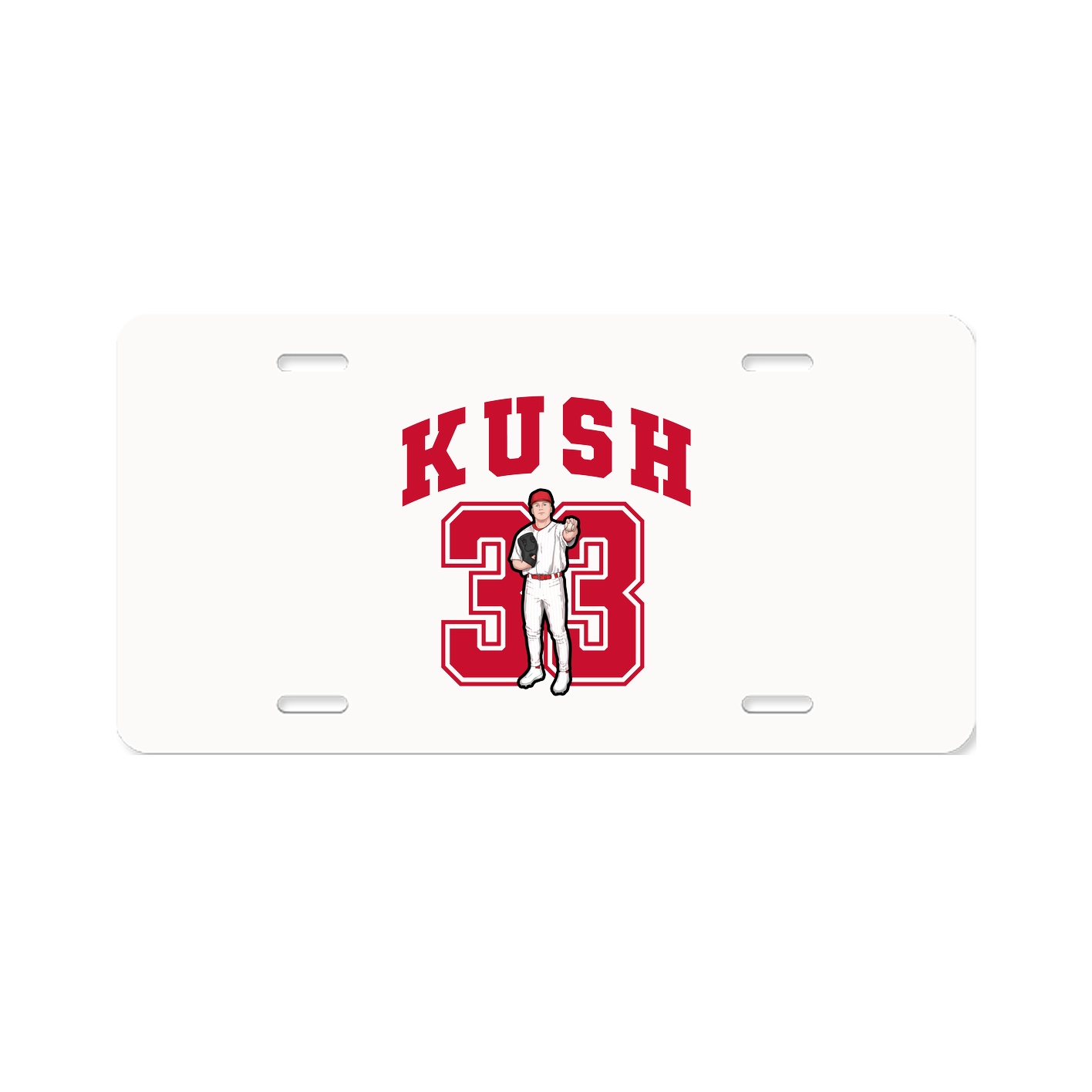 License Plate — Number in Classic