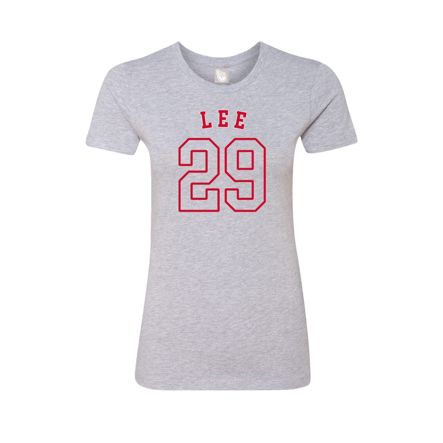 Fitted Women's Tee — Shirsey Arch in Grey