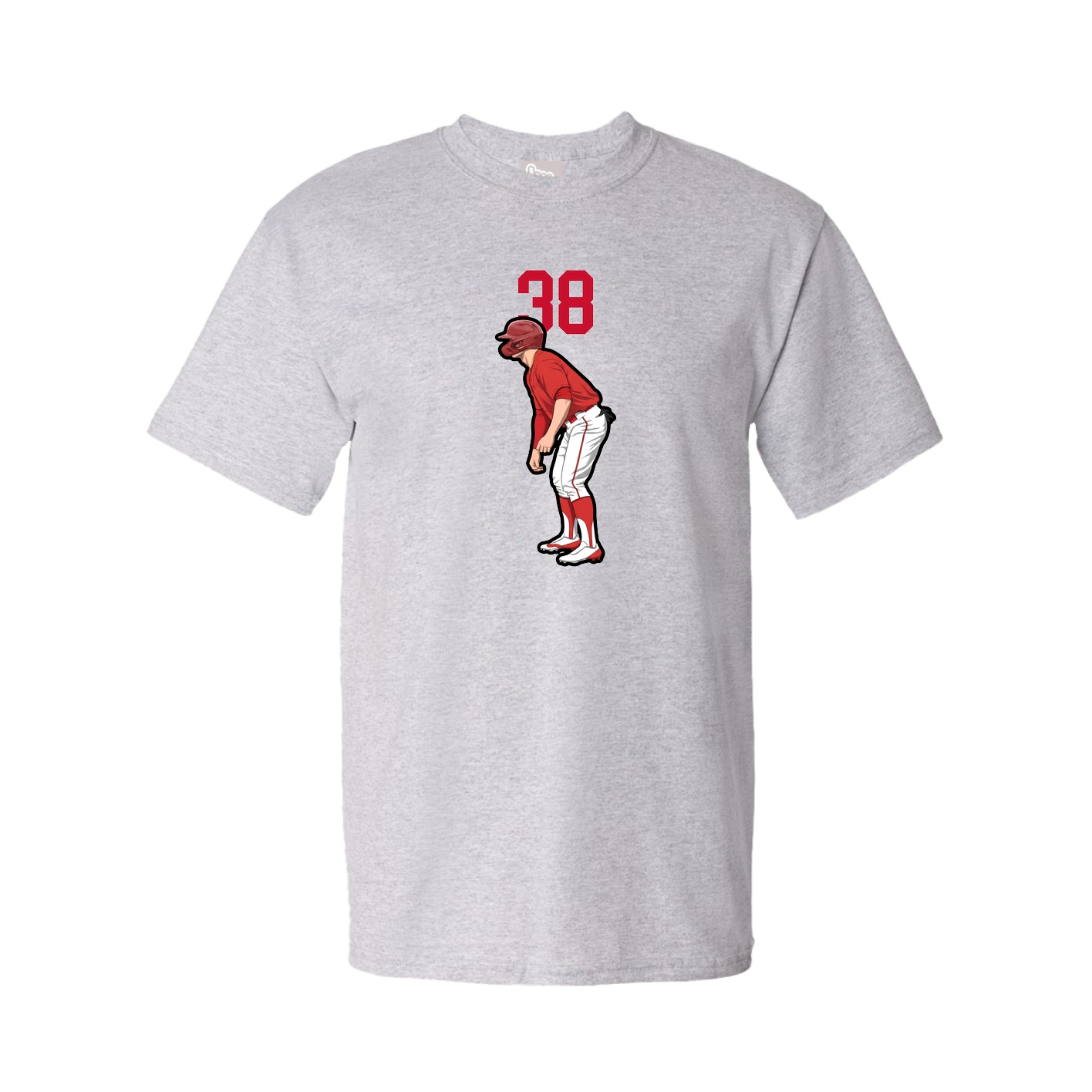 Youth Tee — Number Top in Grey