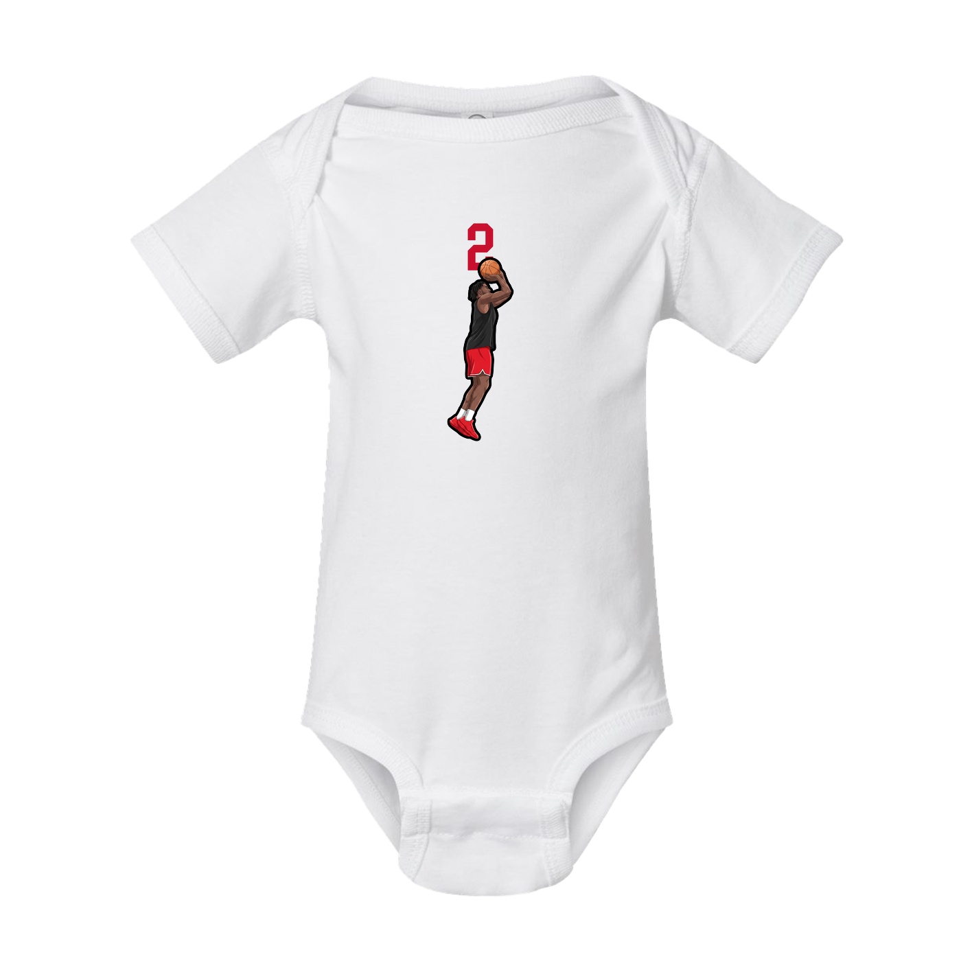 Baby Onesie — Number Top in White