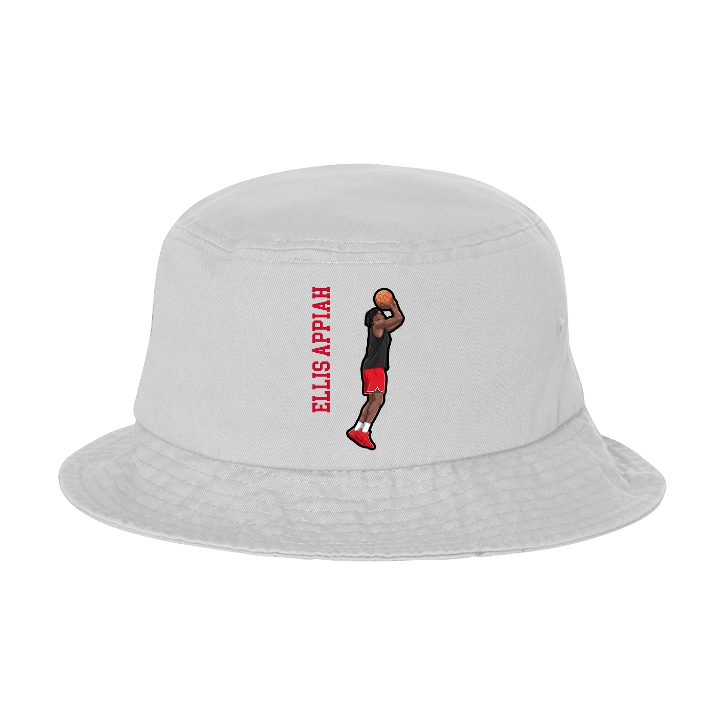 Bucket Cap — Name Vertical in White