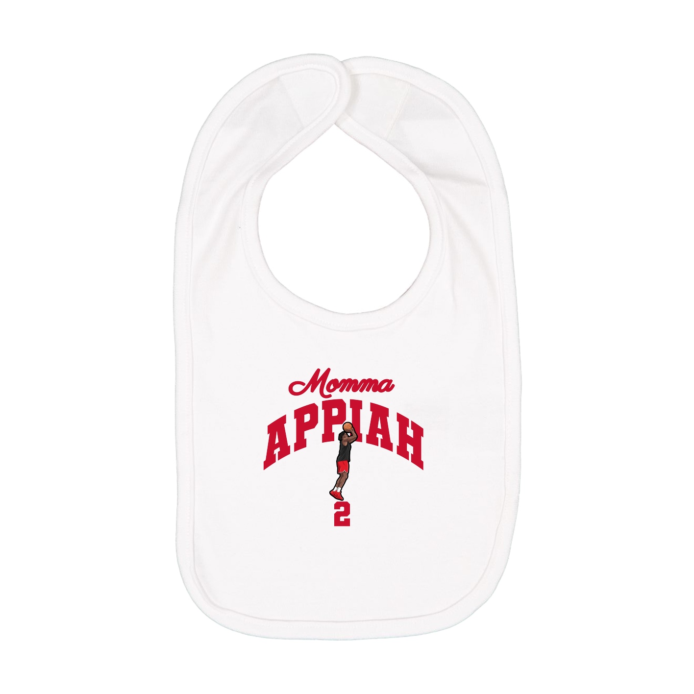 Infant Bib — Mothers Day Arch in White