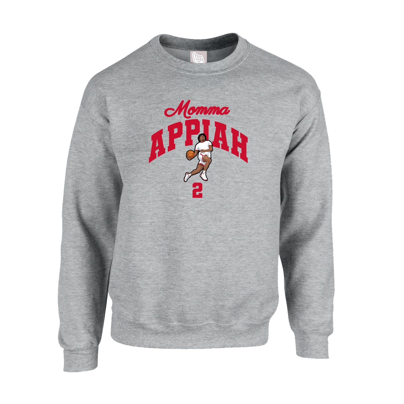 Fleece Crew — Mothers Day Arch in Grey