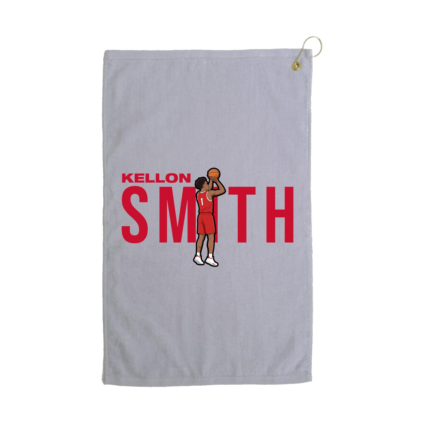 Golf Towel — Player Name in Grey