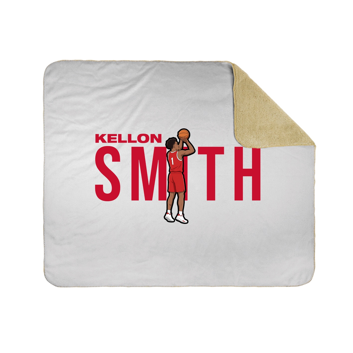 Throw Blanket — Player Name in White