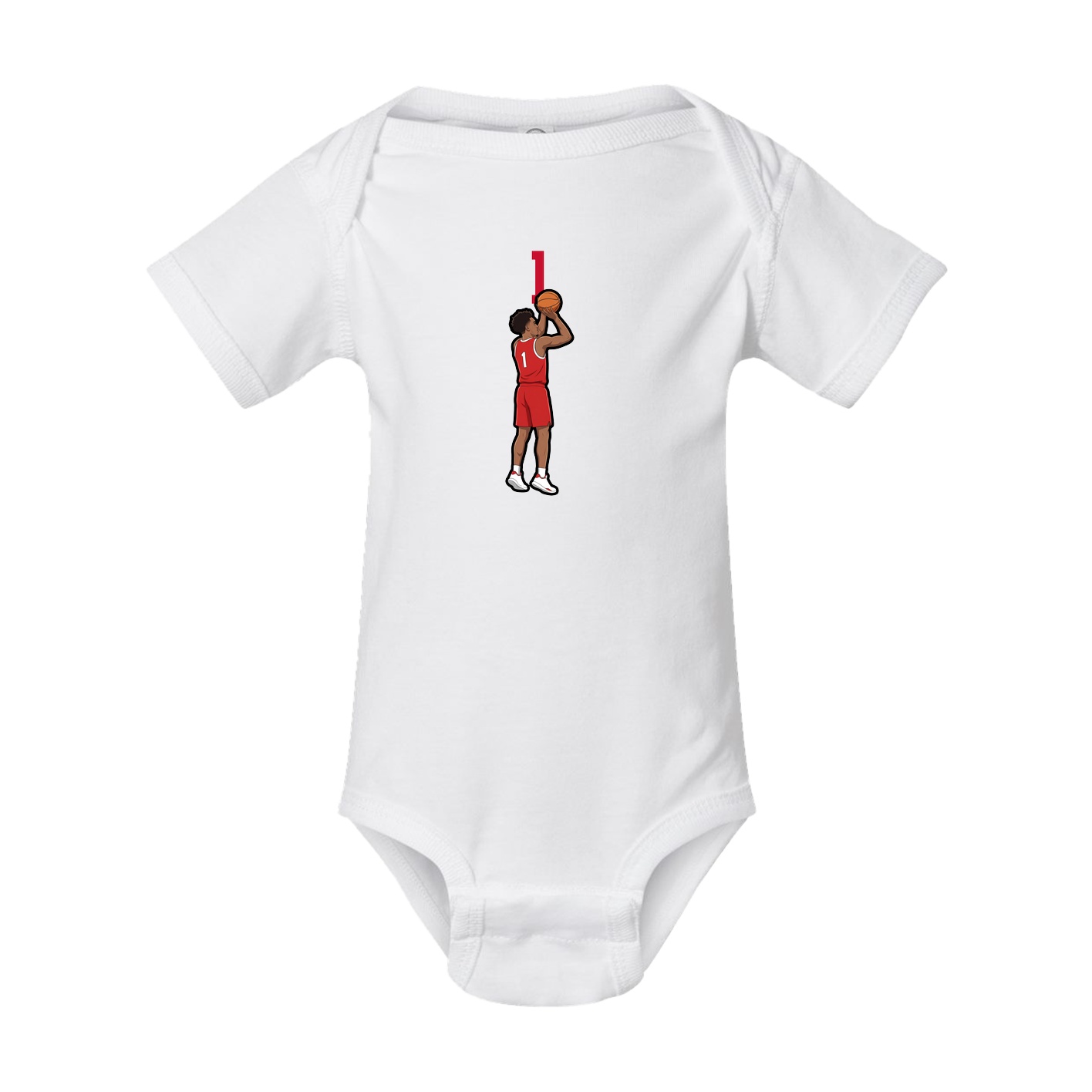 Baby Onesie — Number Top in White