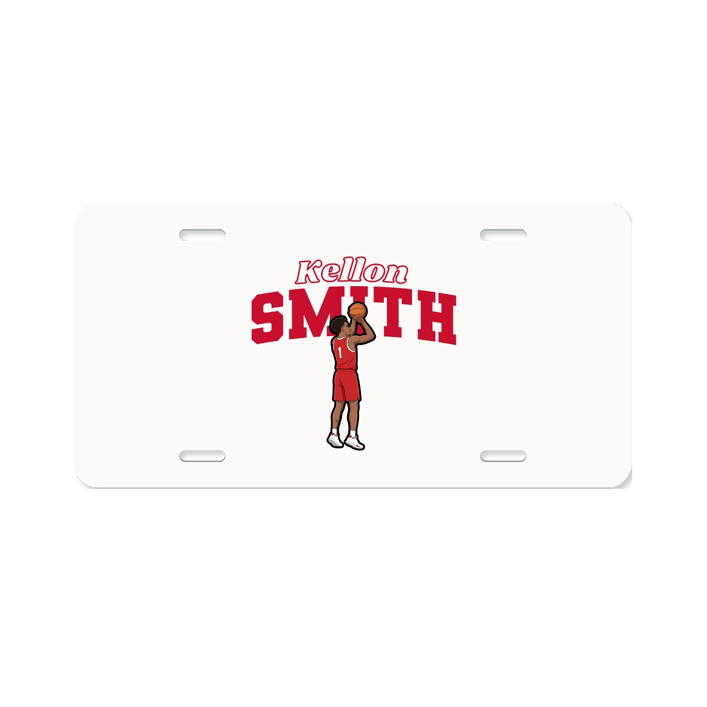 License Plate — Name Arch in Classic