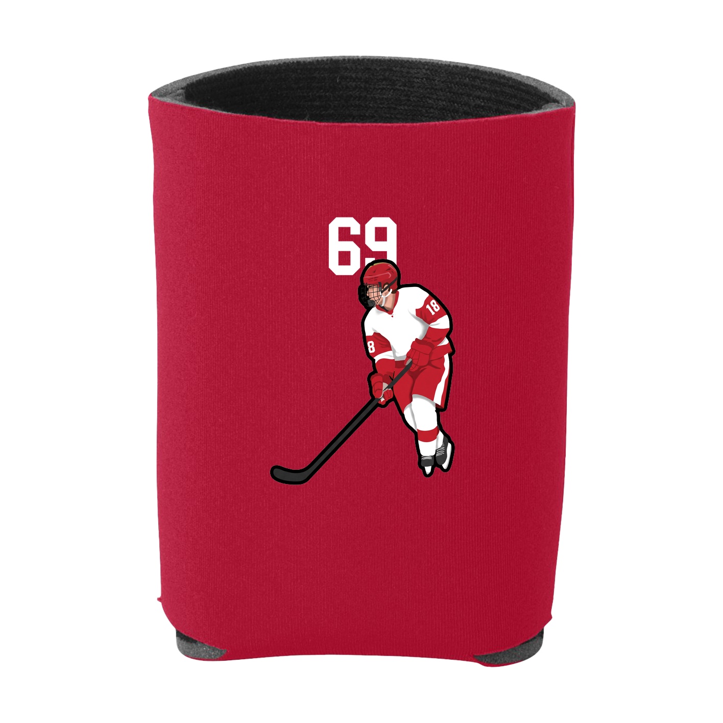 Can Holder — Number Top in Red