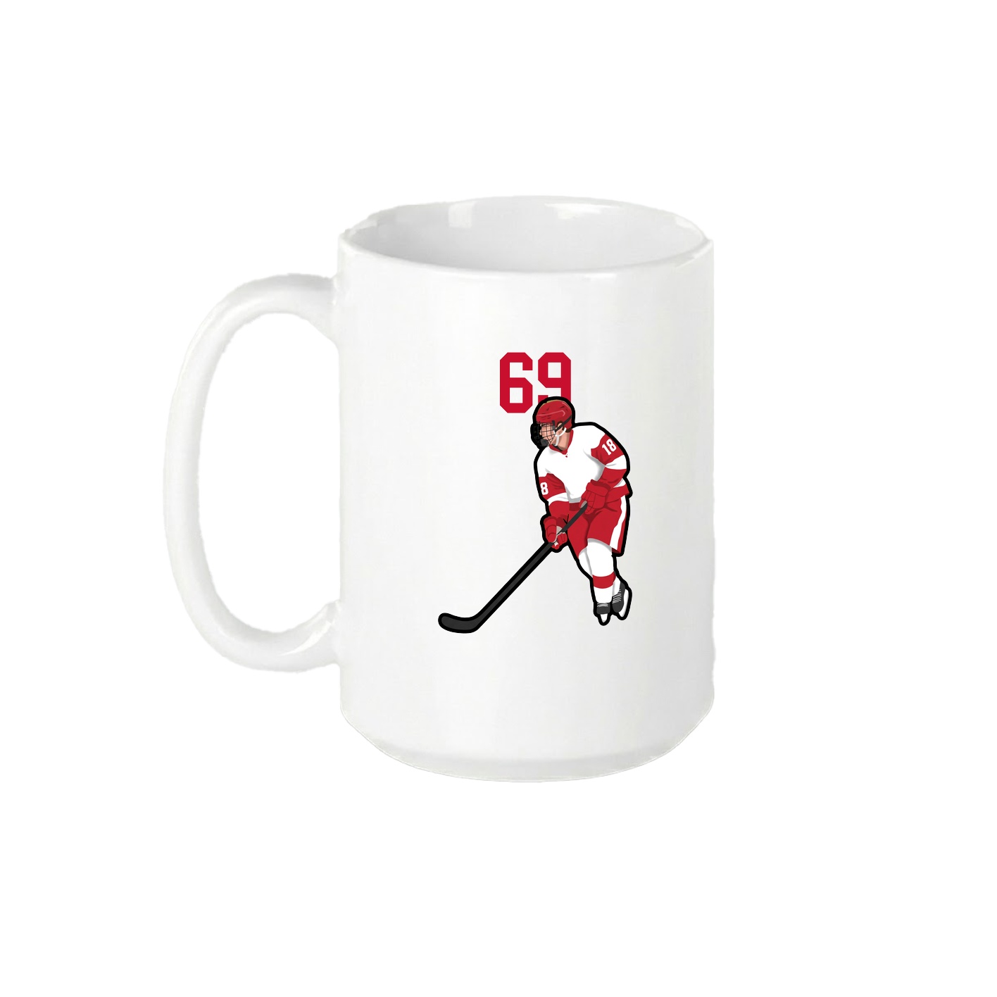 15oz Coffee Mug — Number Top in White