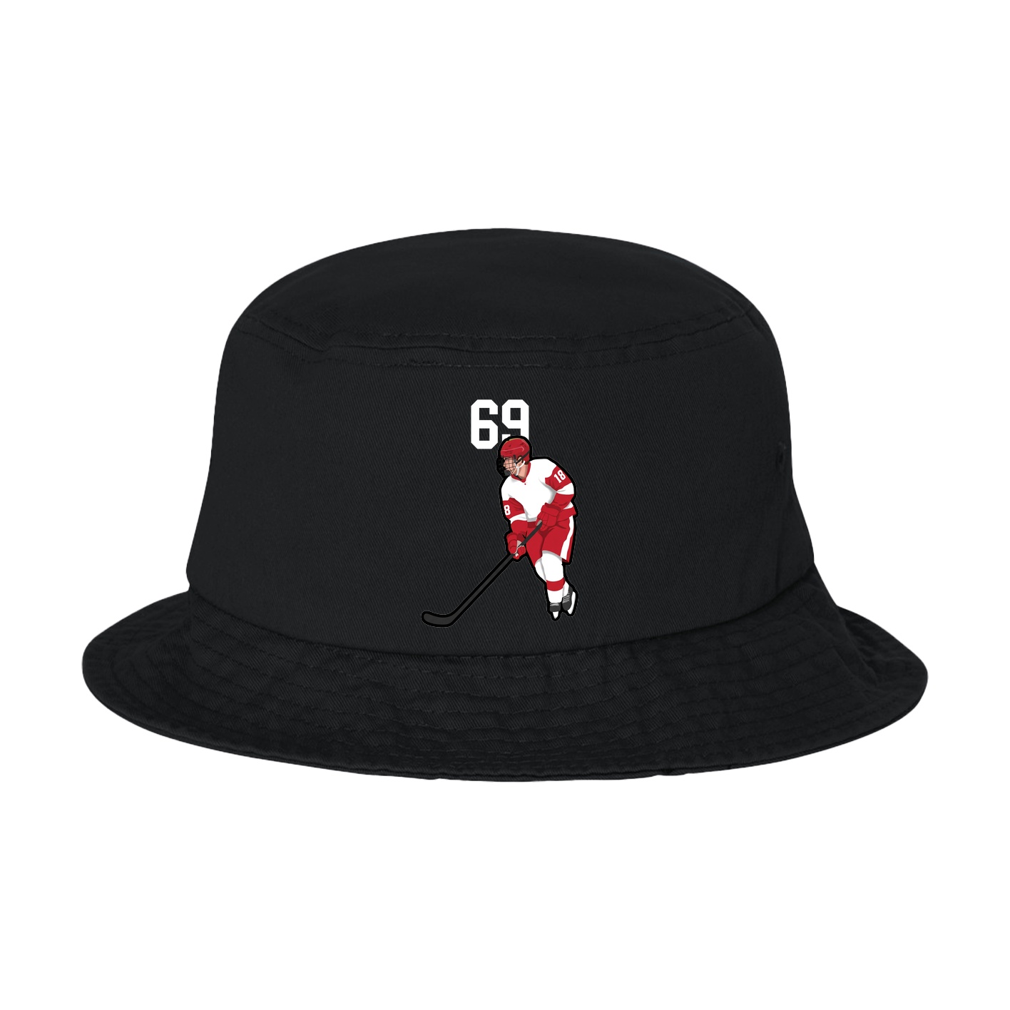 Bucket Cap — Number Top in Black