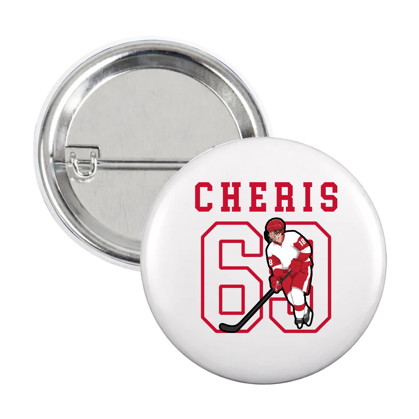 Game Day Button — Shirsey in White