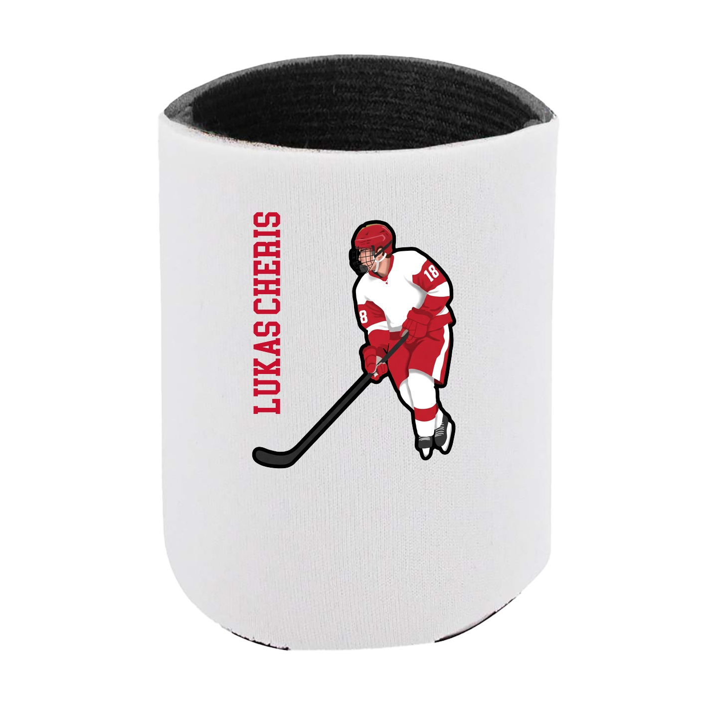 Can Holder — Name Vertical in White