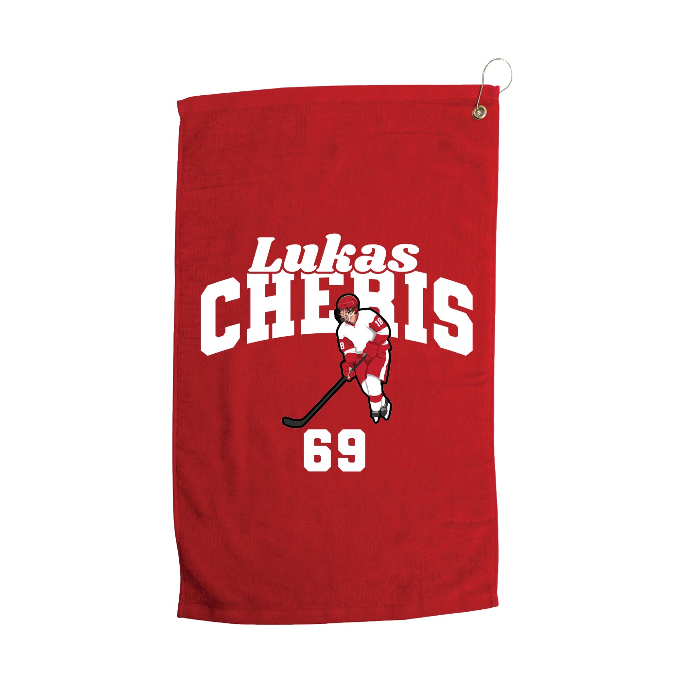 Golf Towel — Signature Arch in Red