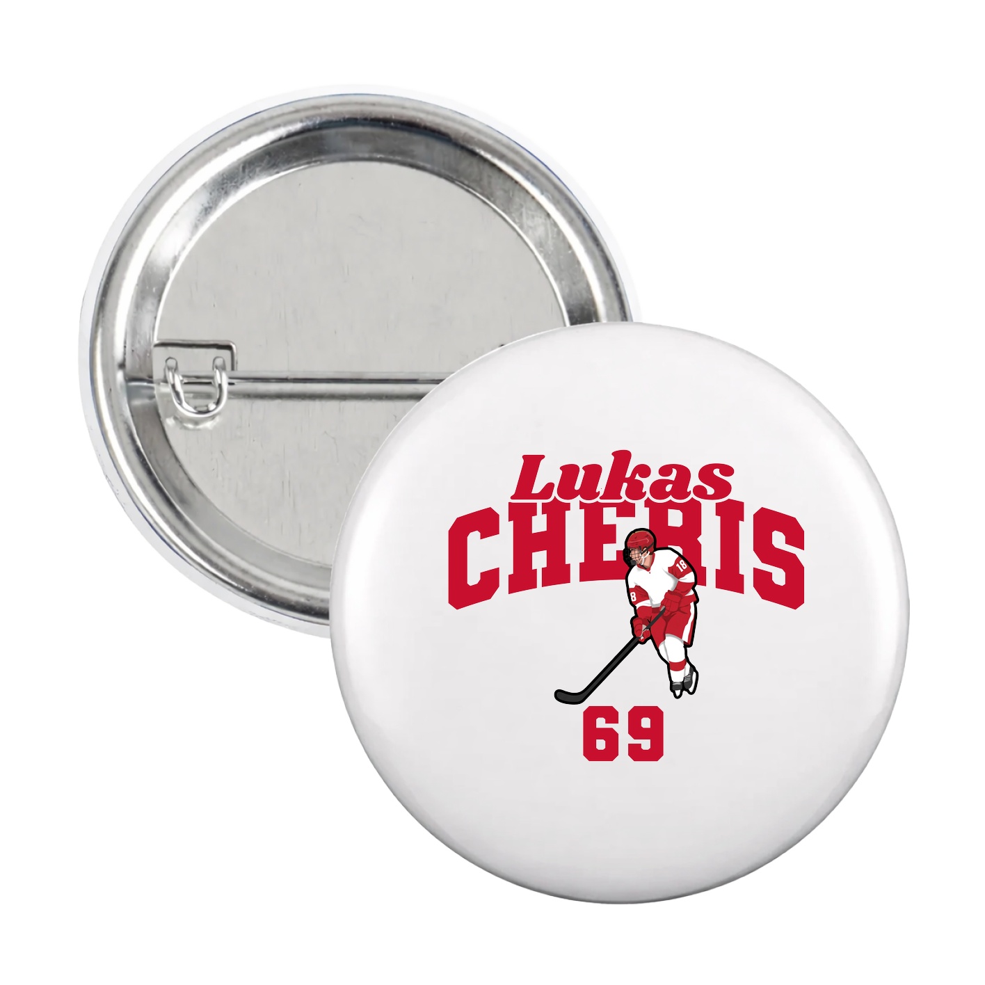 Game Day Button — Signature Arch in White