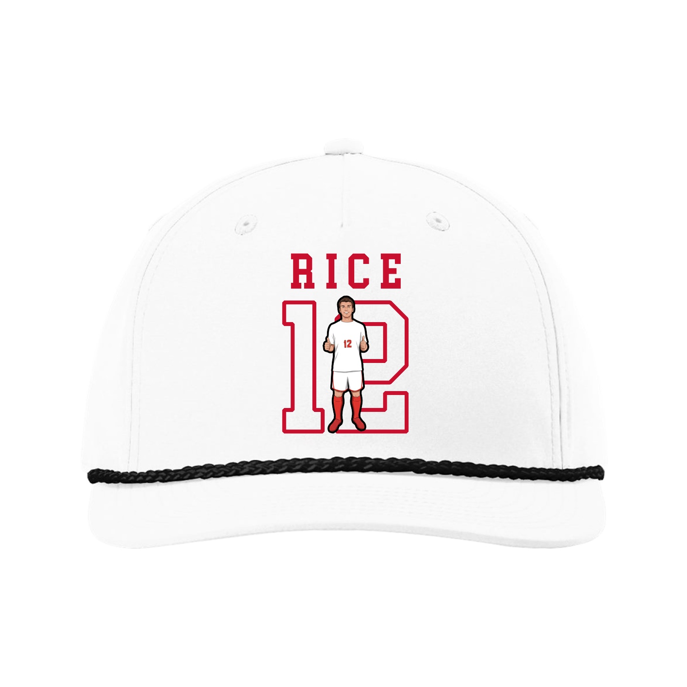 Five-Panel Classic Rope Cap — Shirsey in White