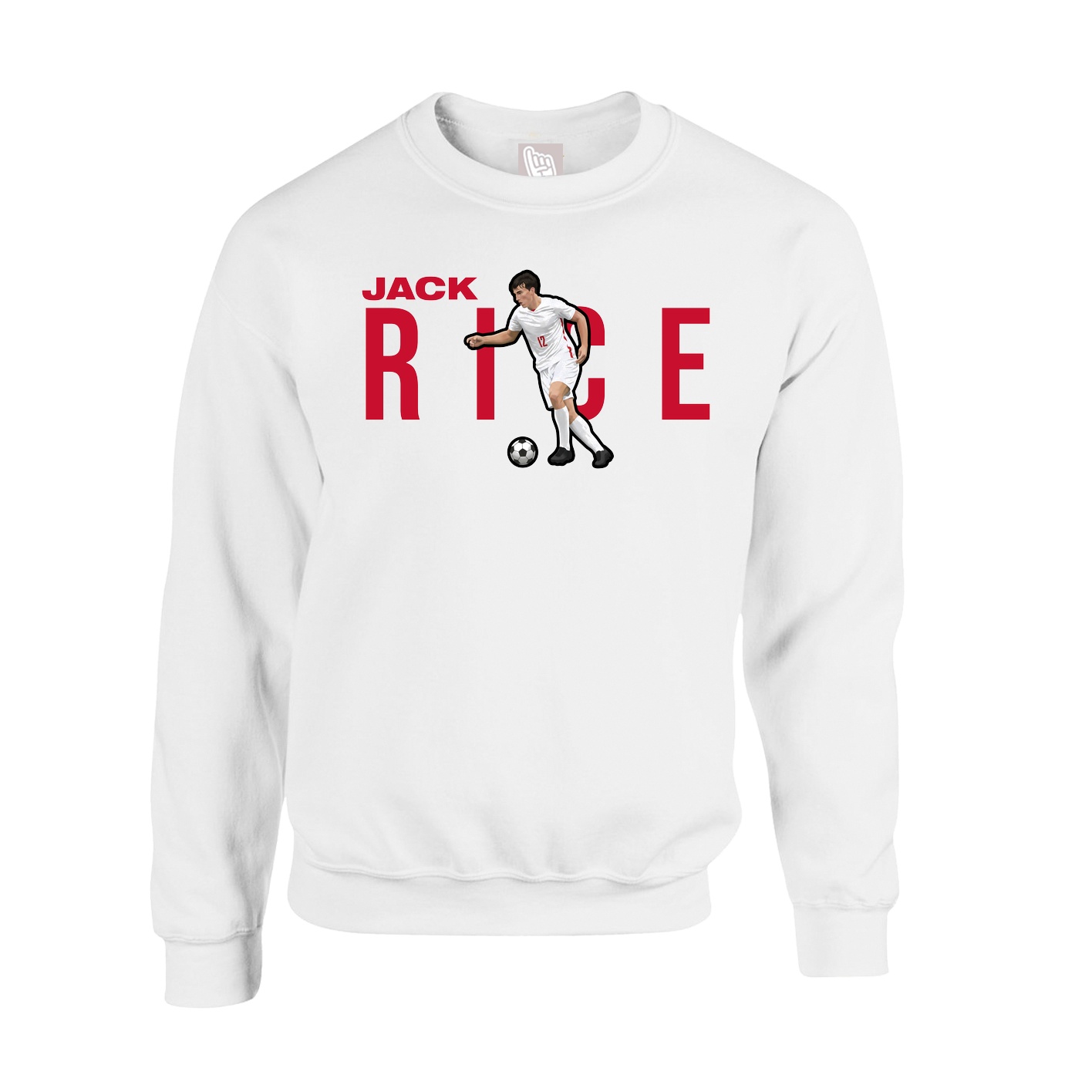 Fleece Crew — Player Name in White