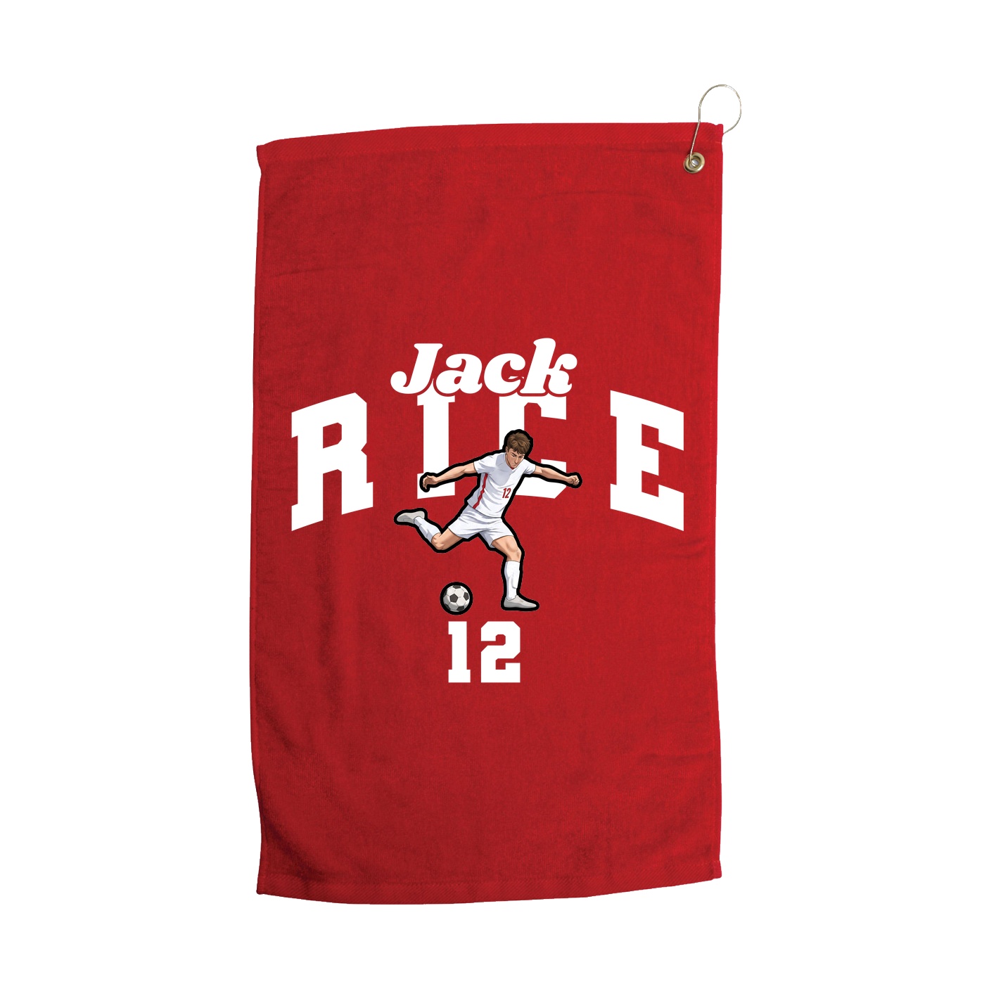 Golf Towel — Signature Arch in Red