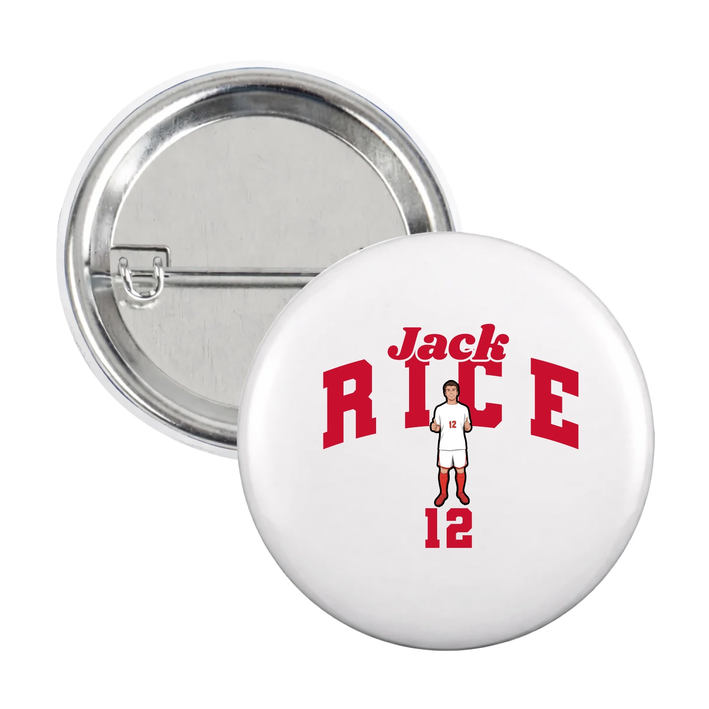 Game Day Button — Signature Arch in White