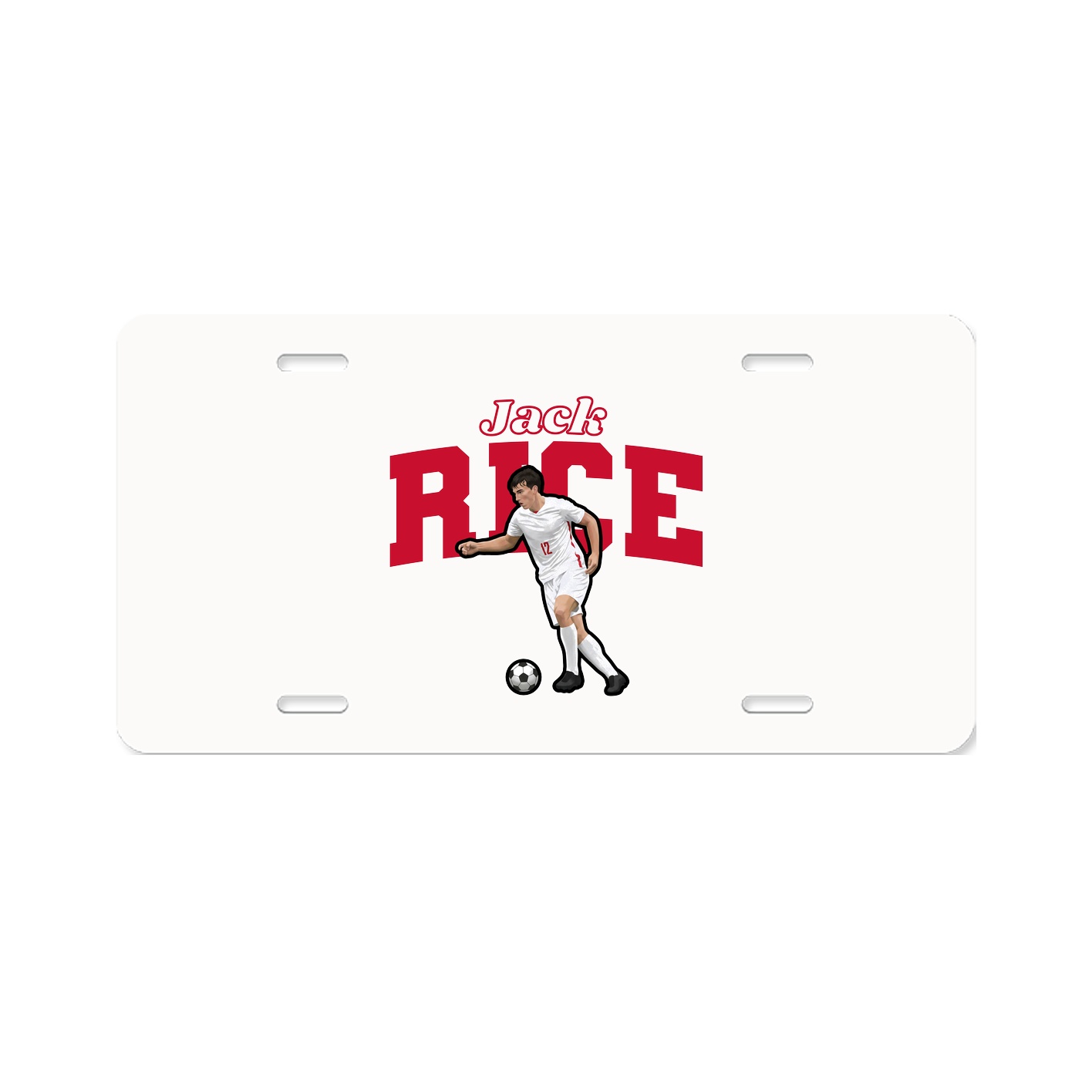 License Plate — Name Arch in Classic