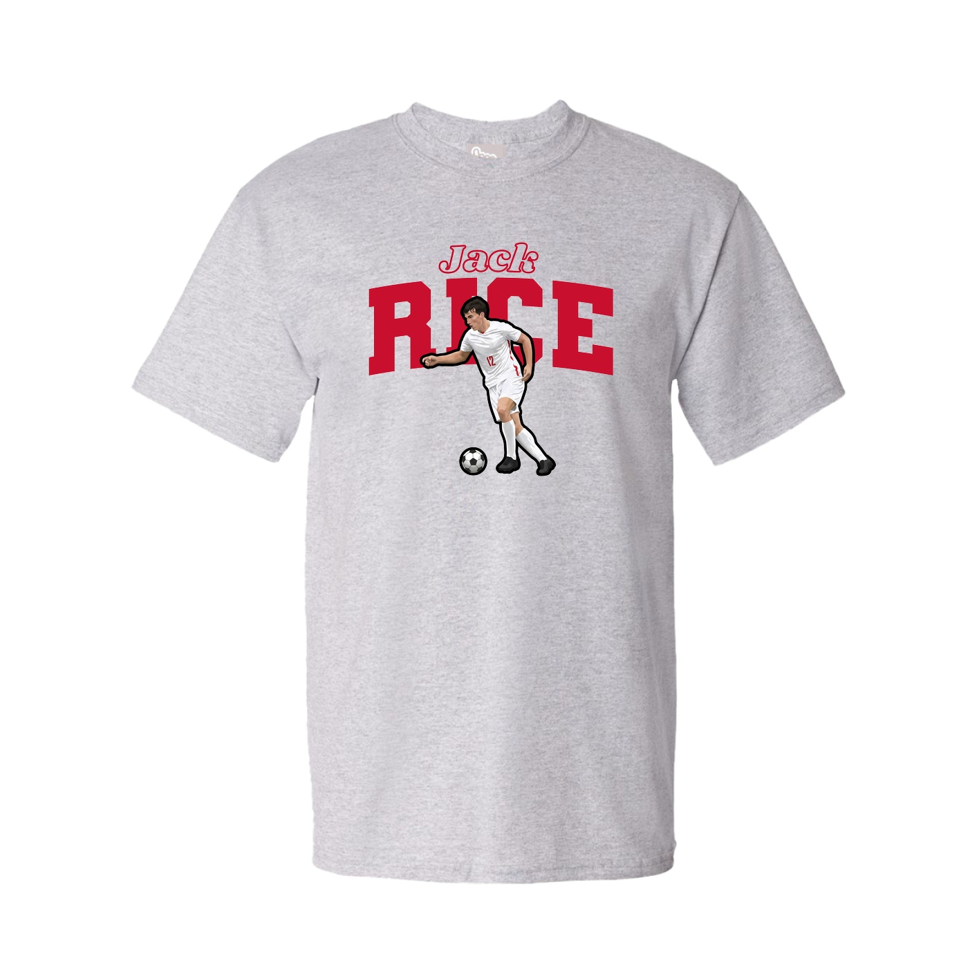 Tee — Name Arch in Grey