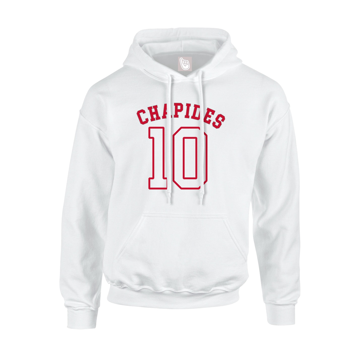Youth Hoodie — Shirsey Arch in White