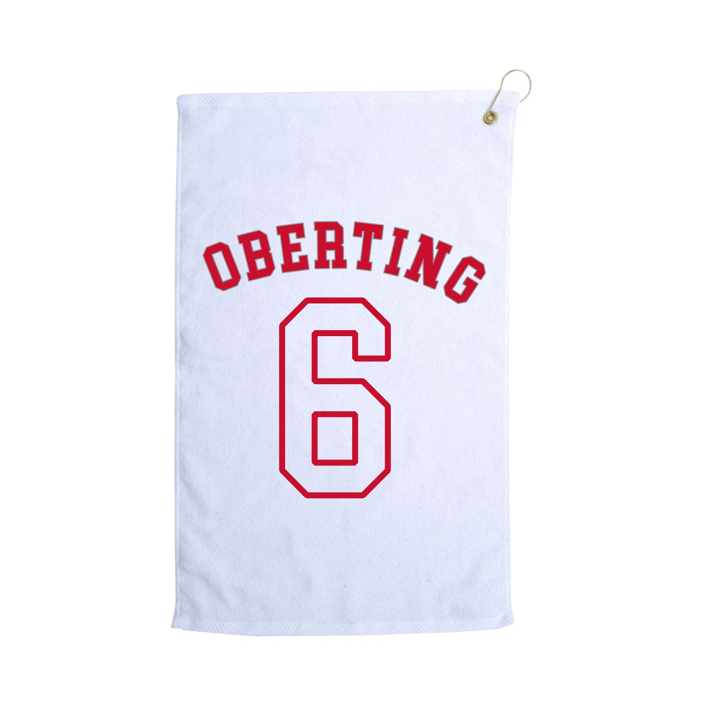 Golf Towel — Shirsey Arch in White