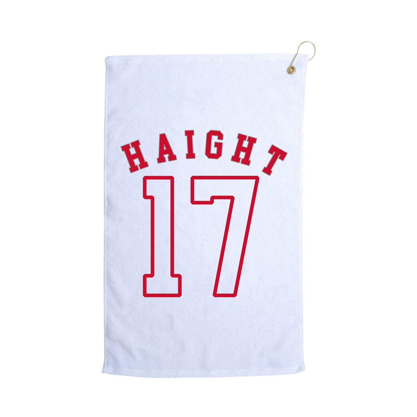 Golf Towel — Shirsey Arch in White