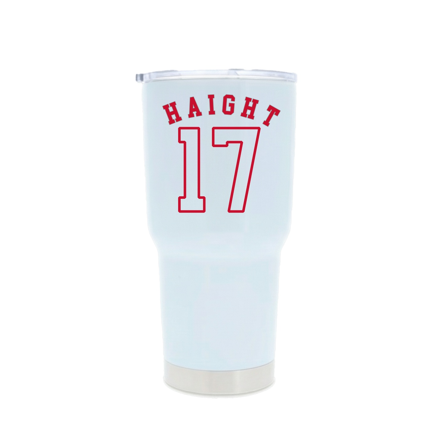 30oz Stainless Steel Tumbler — Shirsey Arch in White