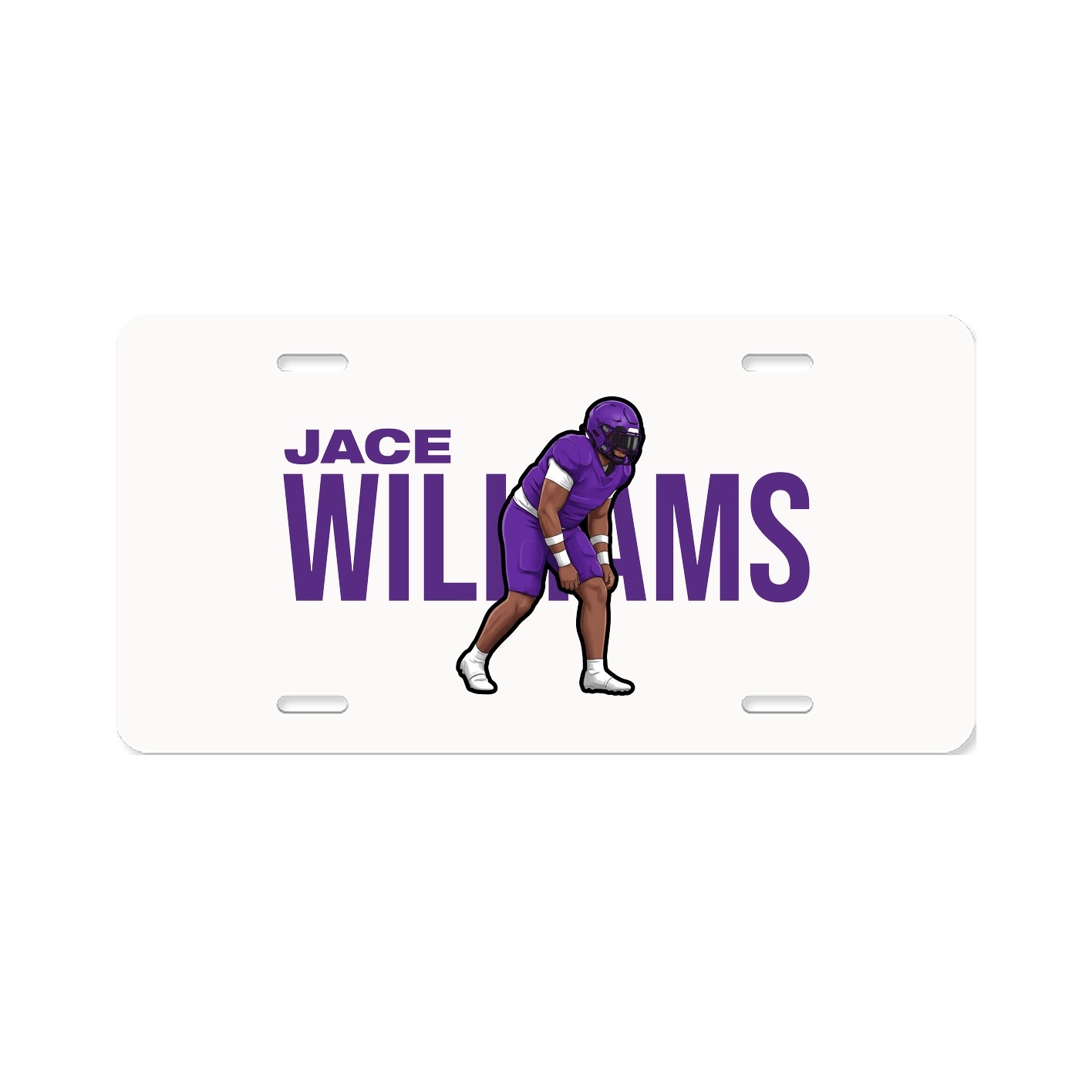 License Plate — Player Name in Classic