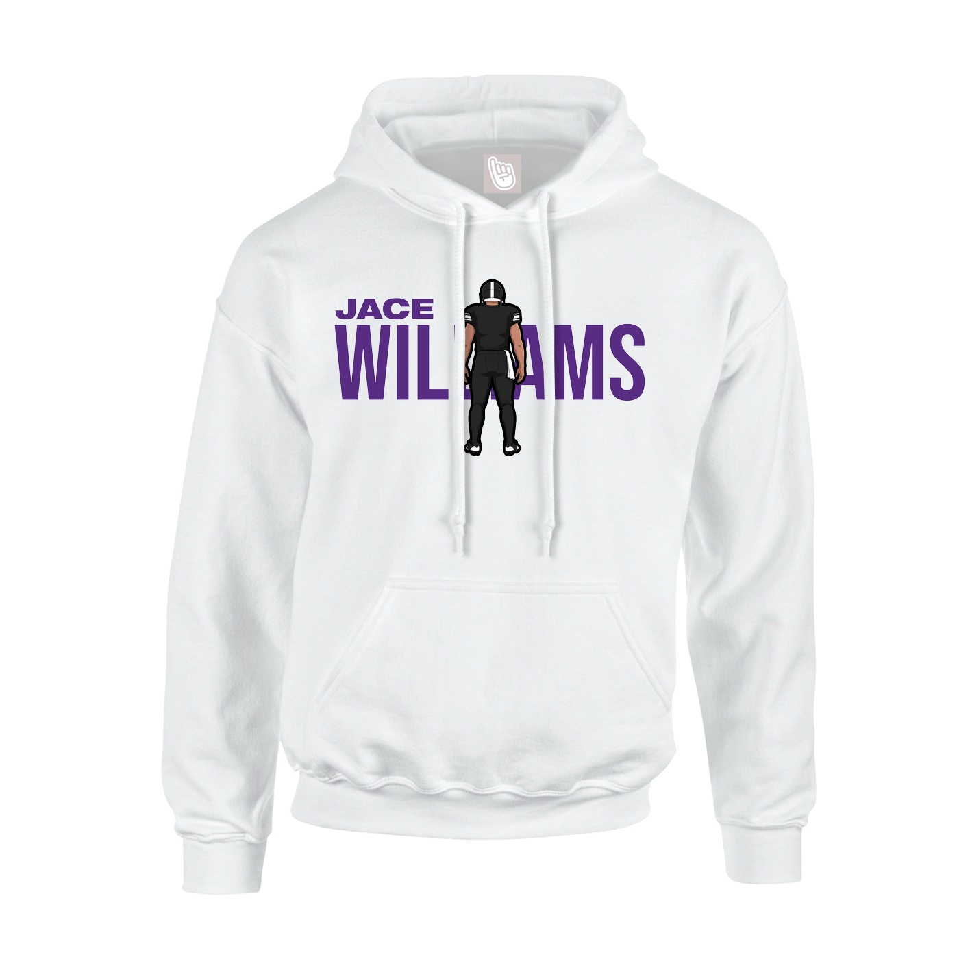 Hoodie — Player Name in White
