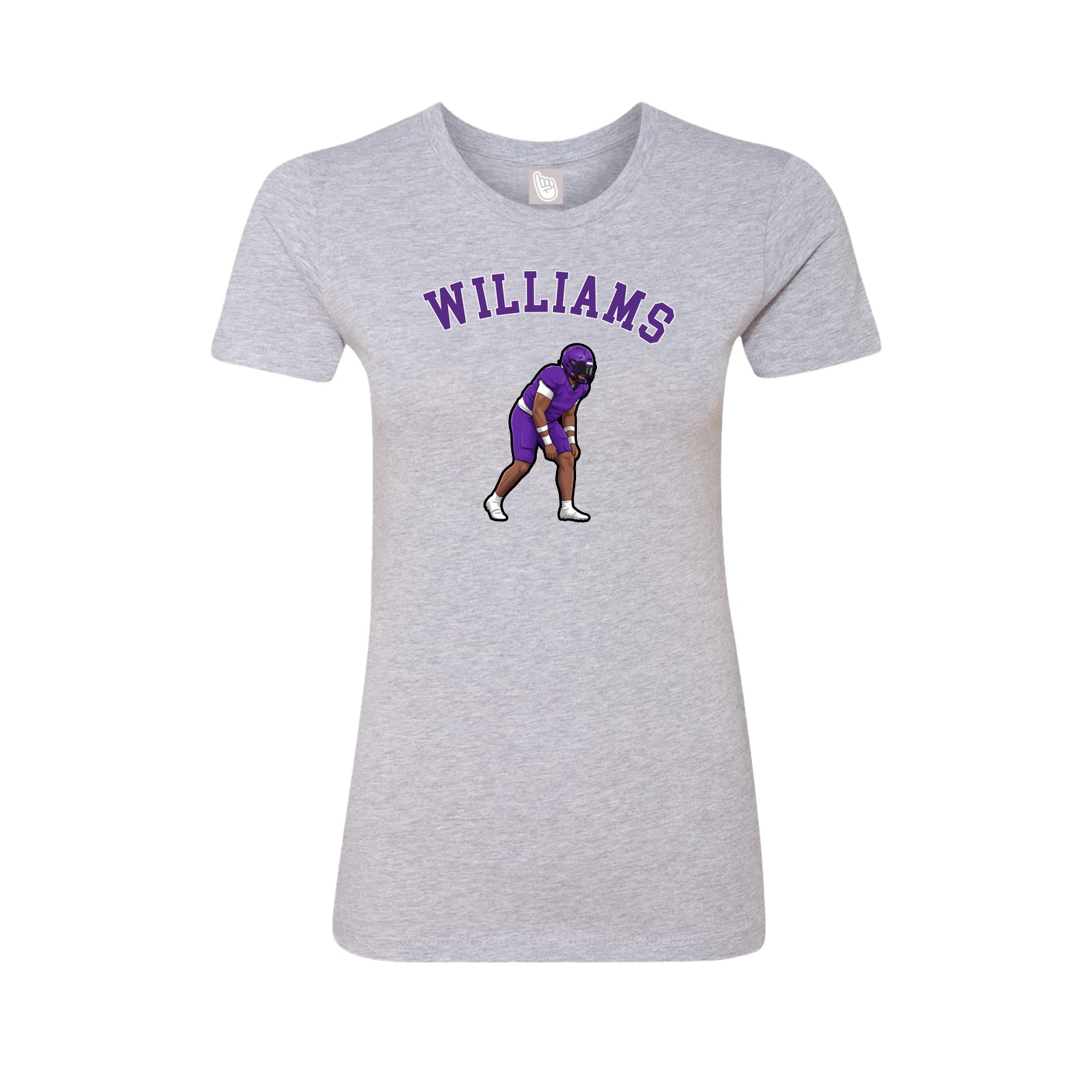 Fitted Women's Tee — Shirsey Arch in Grey