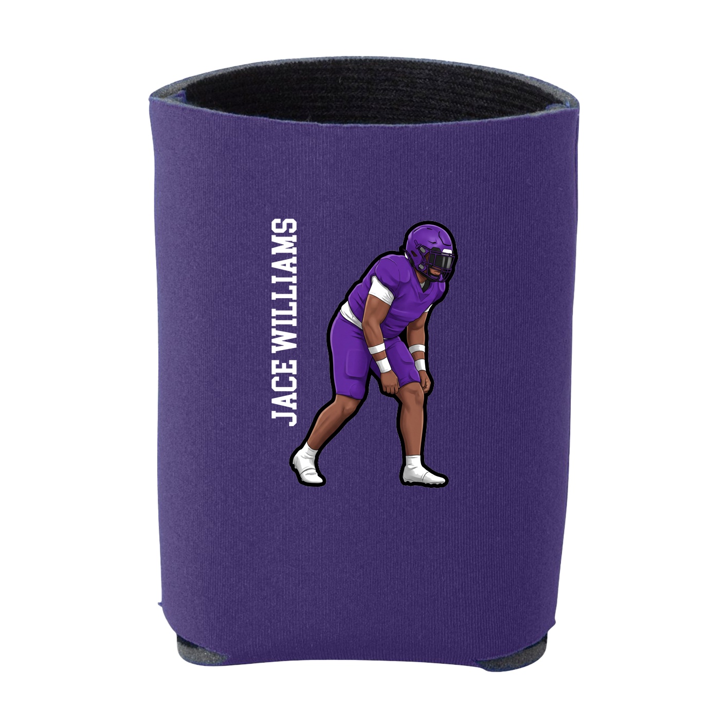 Can Holder — Name Vertical in Purple