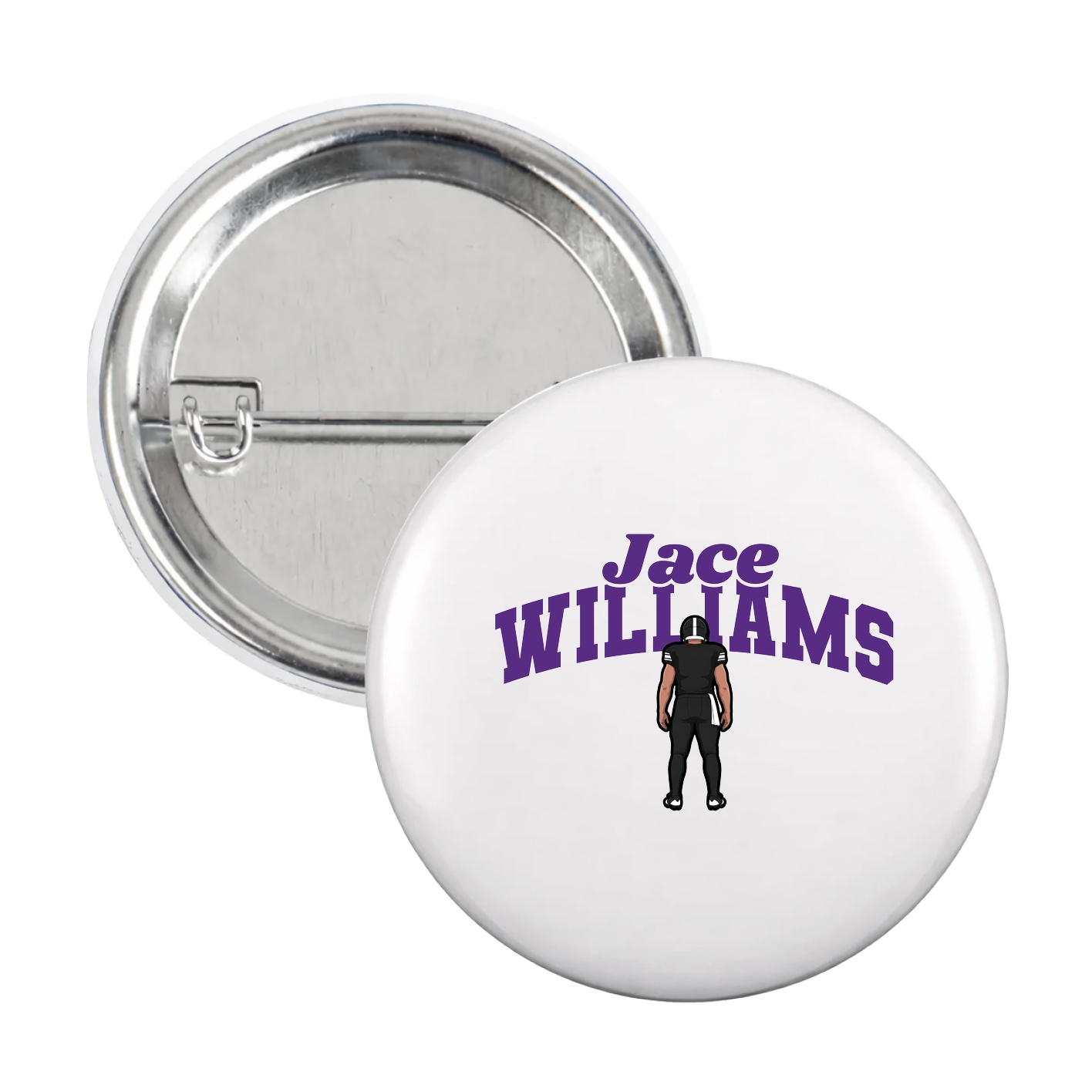 Game Day Button — Signature Arch in White