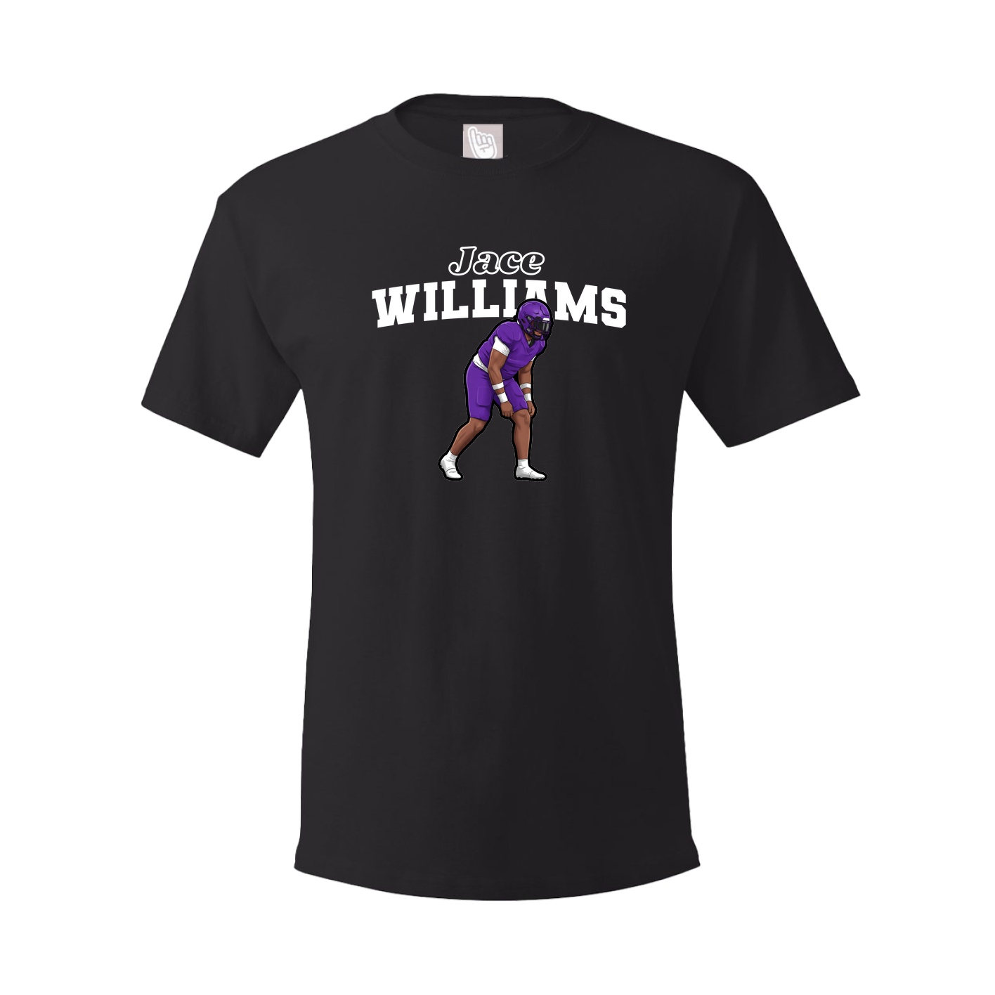 Youth Tee — Name Arch in Black