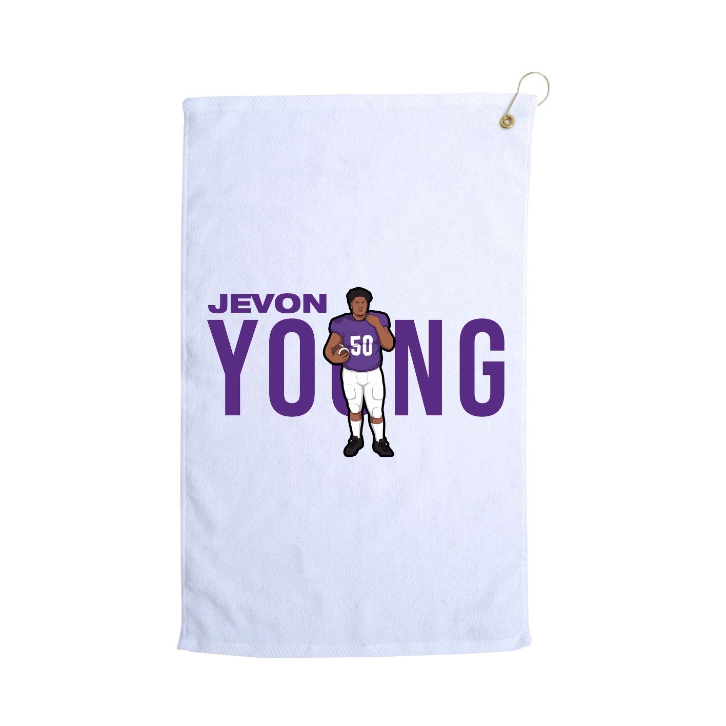 Golf Towel — Player Name in White