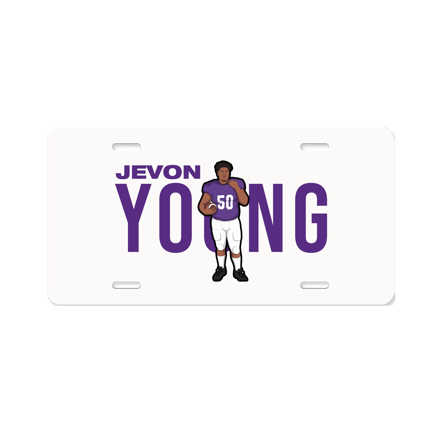 License Plate — Player Name in Classic