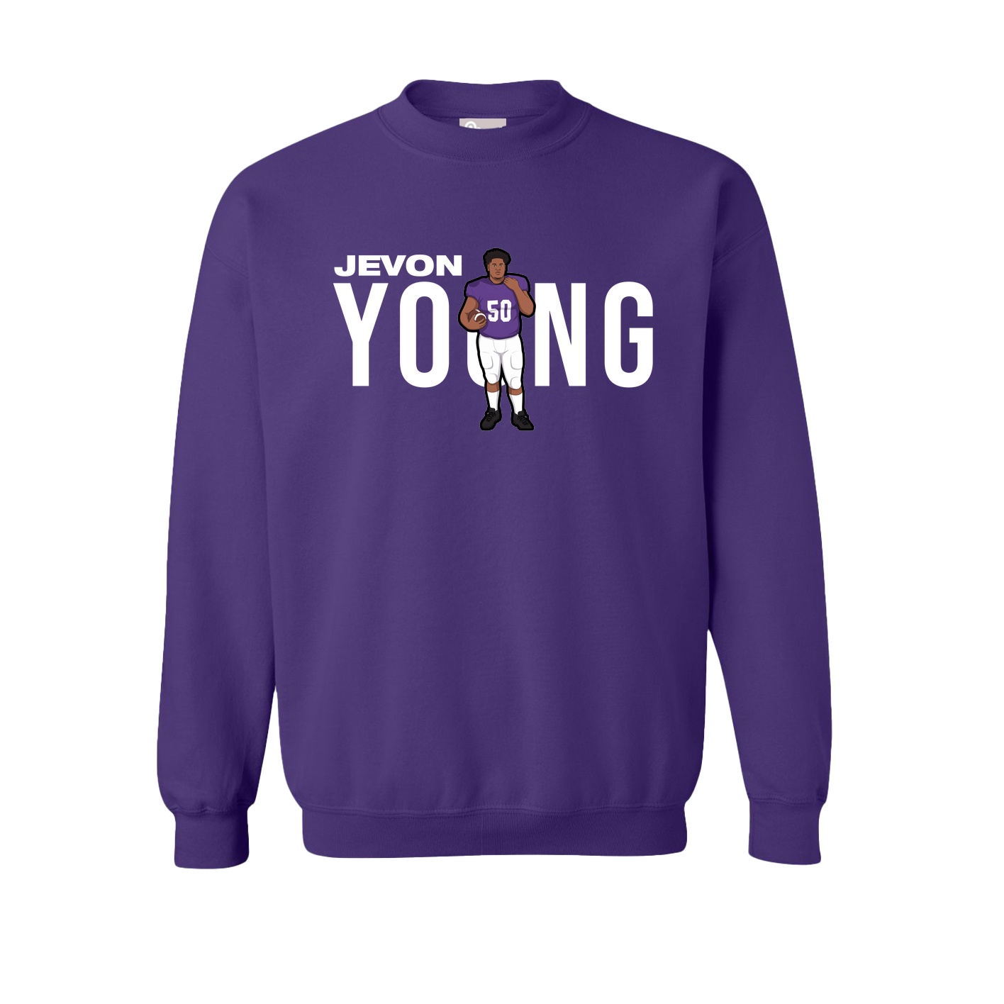Fleece Crew — Player Name in Purple