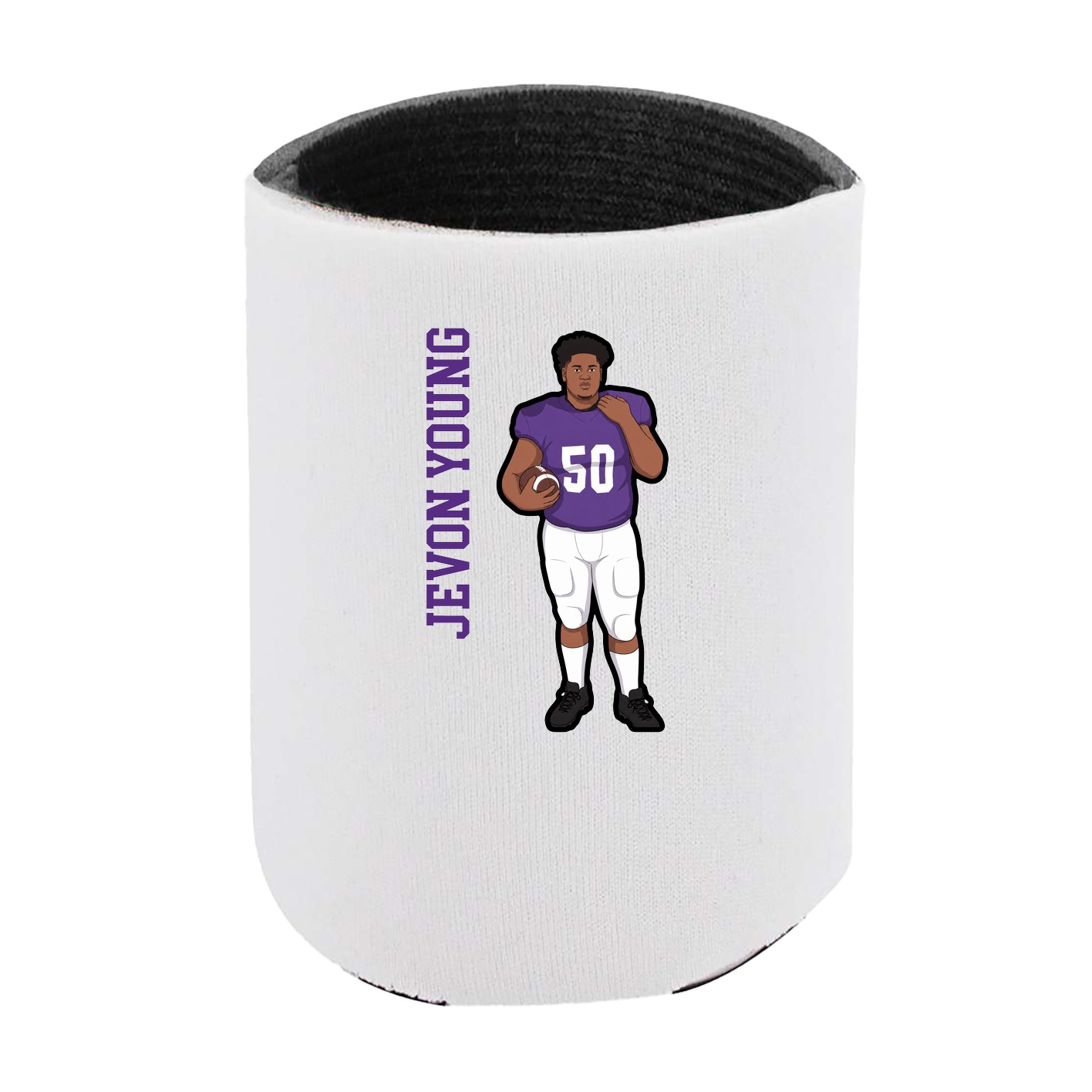 Can Holder — Name Vertical in White