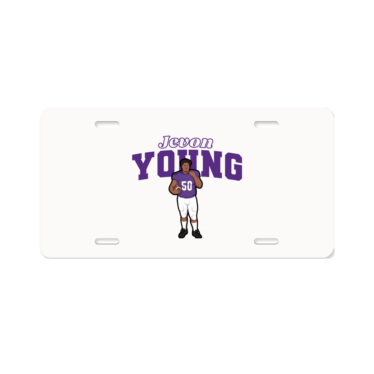 License Plate — Name Arch in Classic