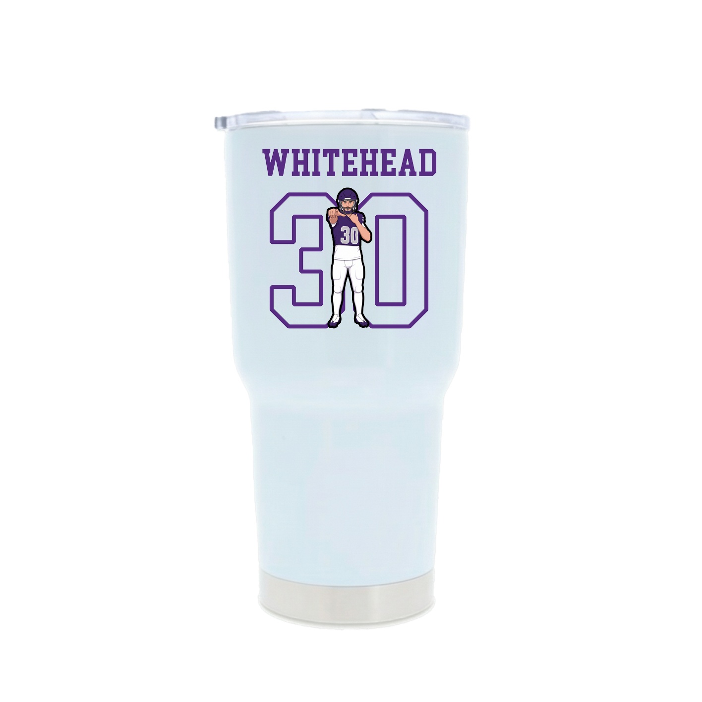30oz Stainless Steel Tumbler — Shirsey in White
