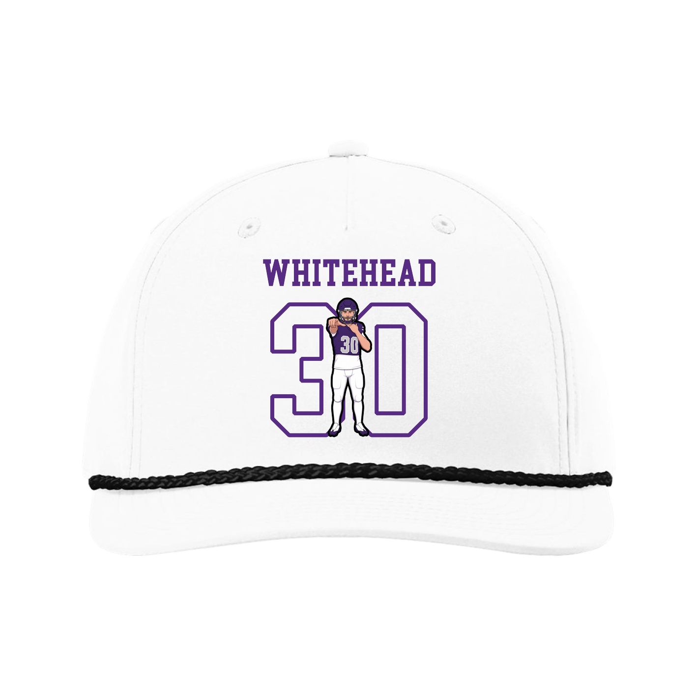 Five-Panel Classic Rope Cap — Shirsey in White